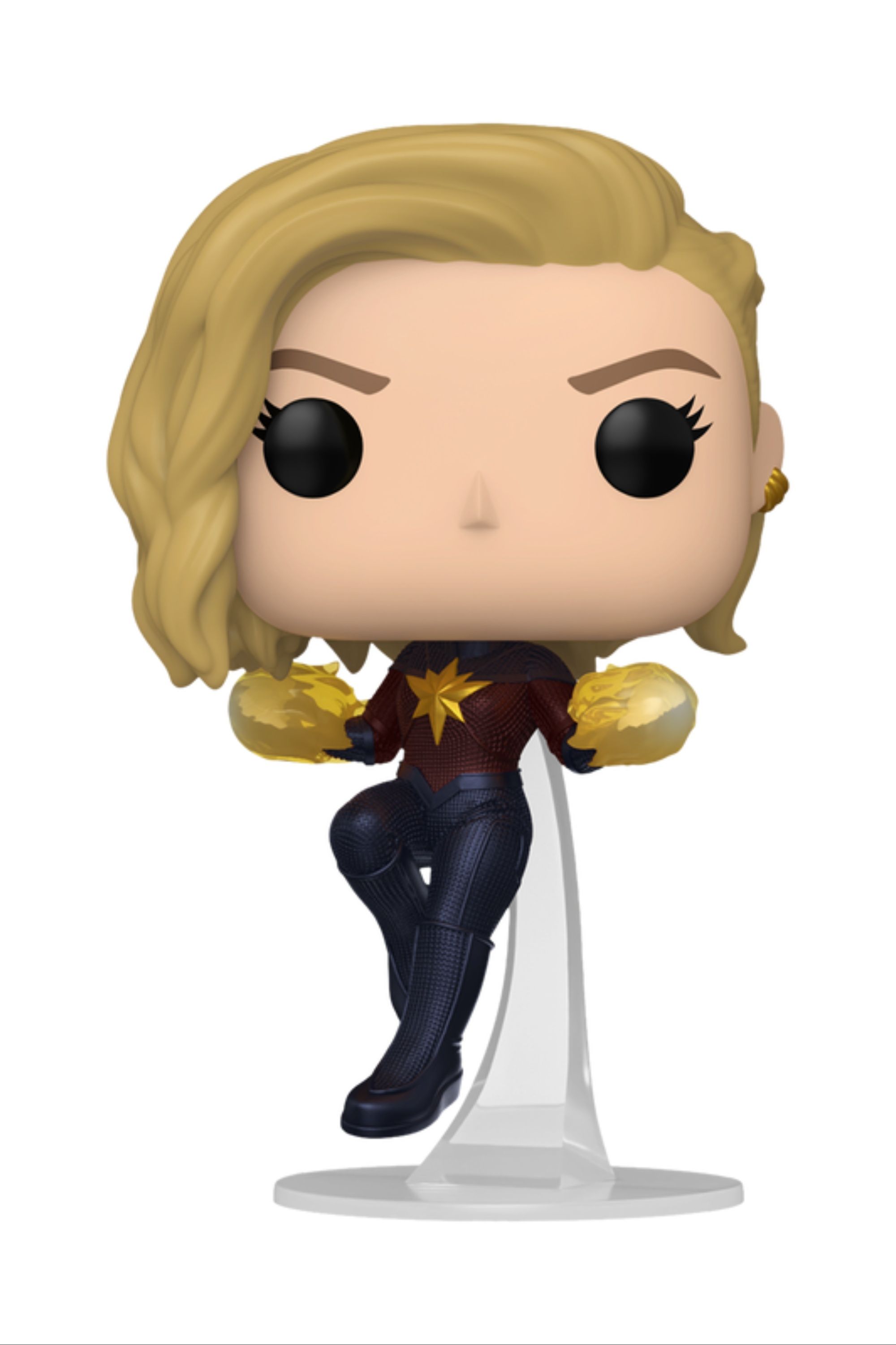captain marvel with fire hands funko pop
