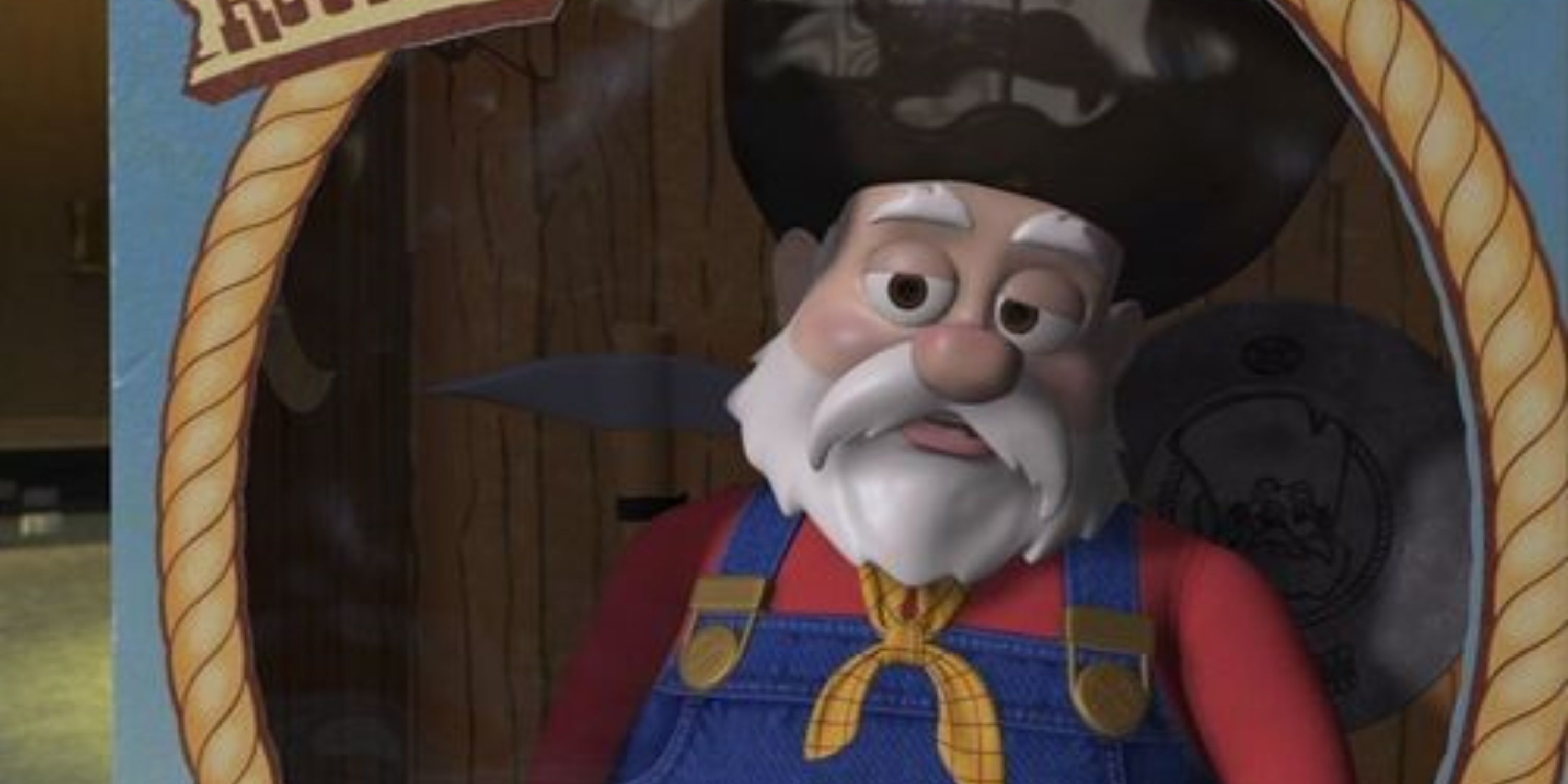 Toy Story 2 Stinky Pete in his box.