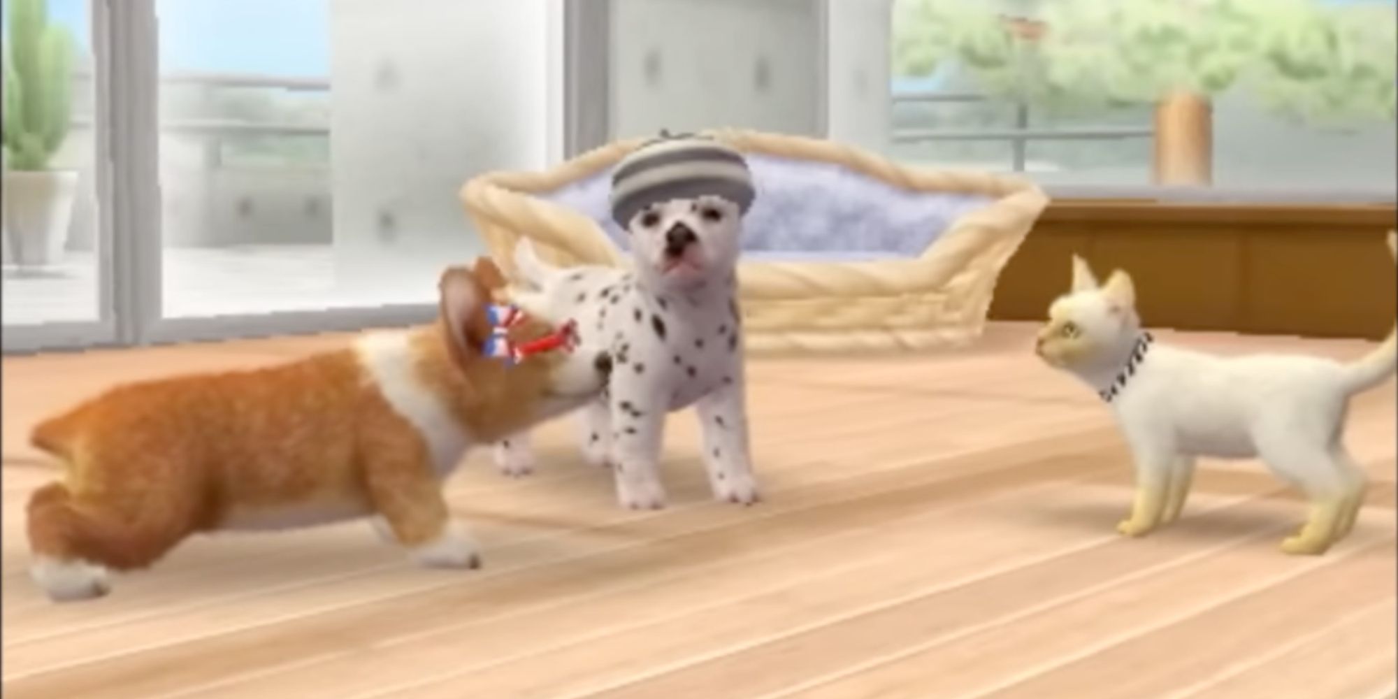Two Dogs And A Cat From Nintendogs Plus Cats