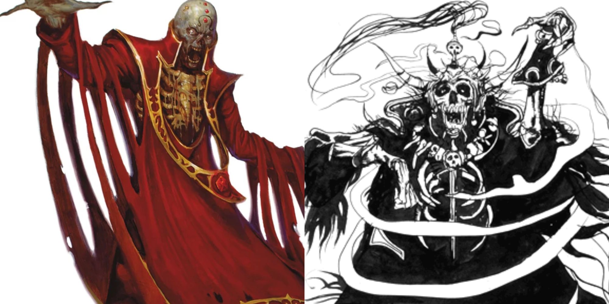 lich from dungeons and dragons and final fantasy artwork