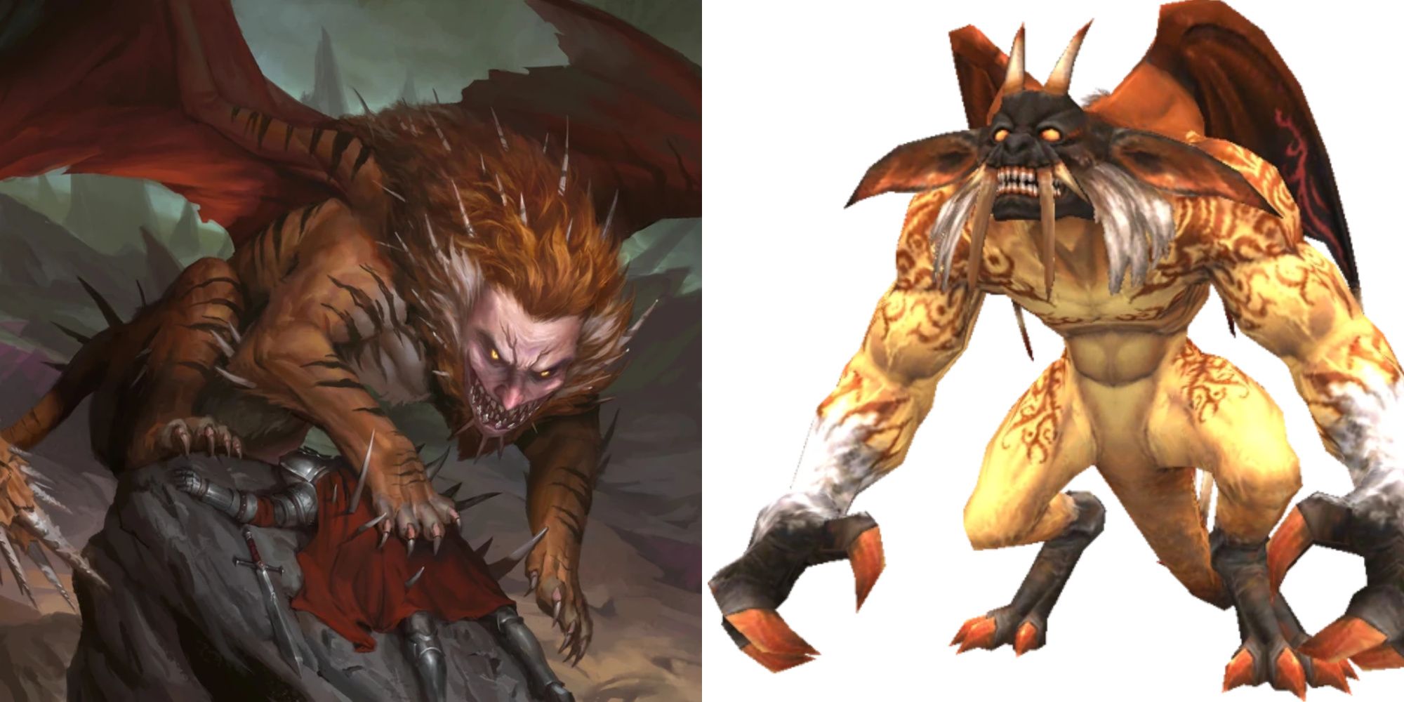 manticore from dungeons and dragons and manticore for final fantasy 11
