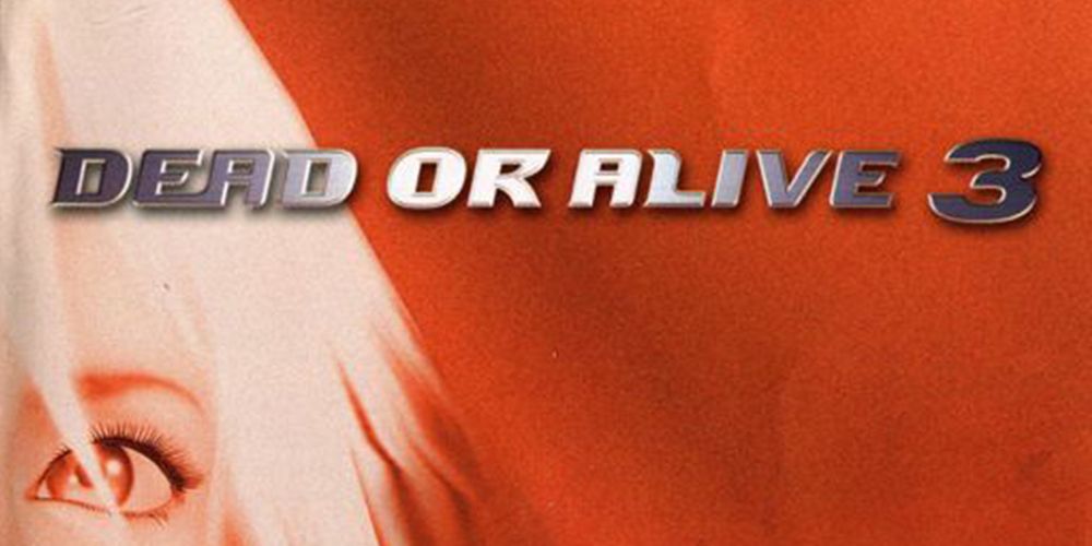 Dead or Alive 3 blonde woman eye with orange red background
