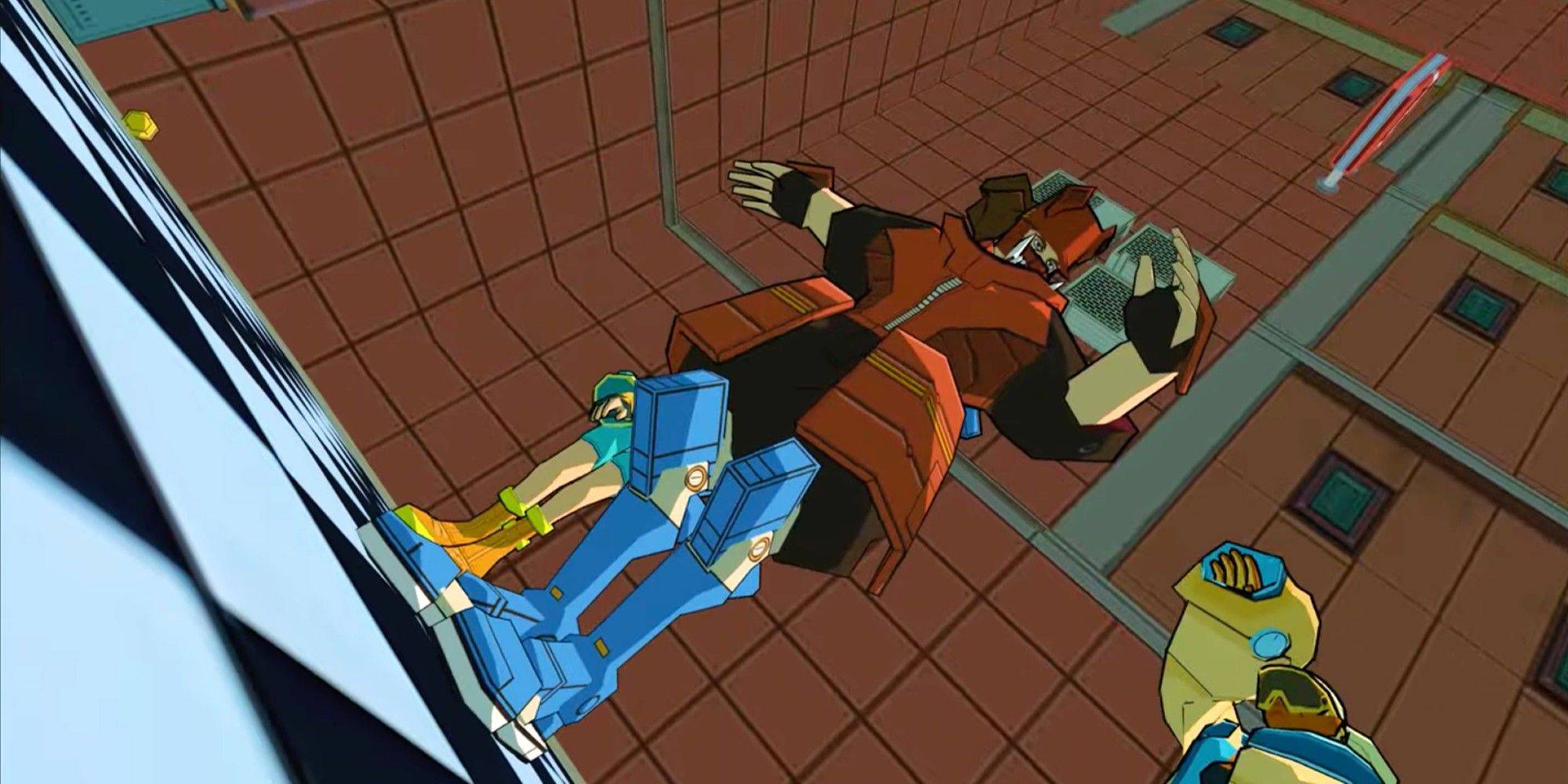 Devil Theory showing some swagger in Bomb Rush Cyberfunk.