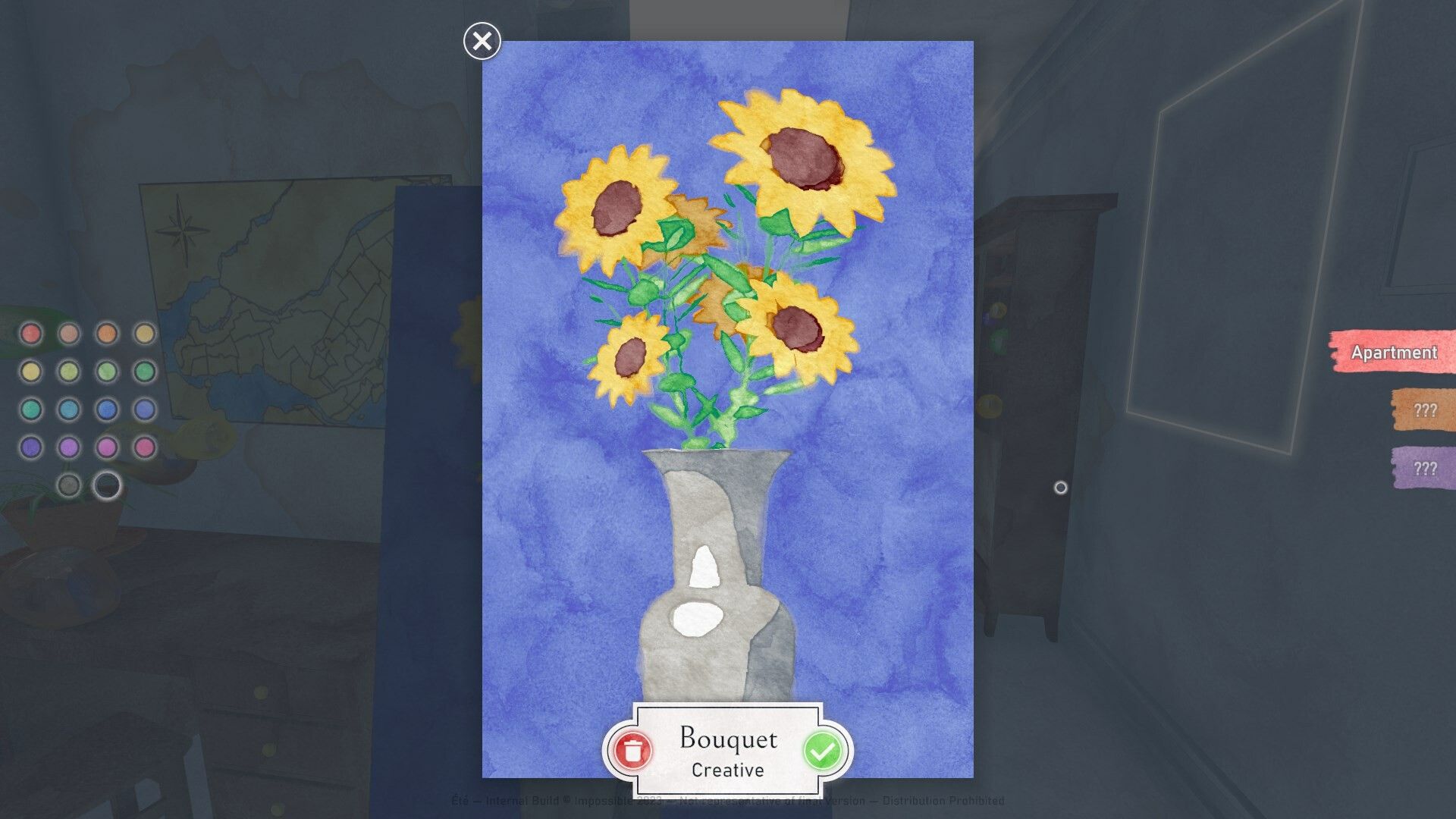 Ete bouquet painting