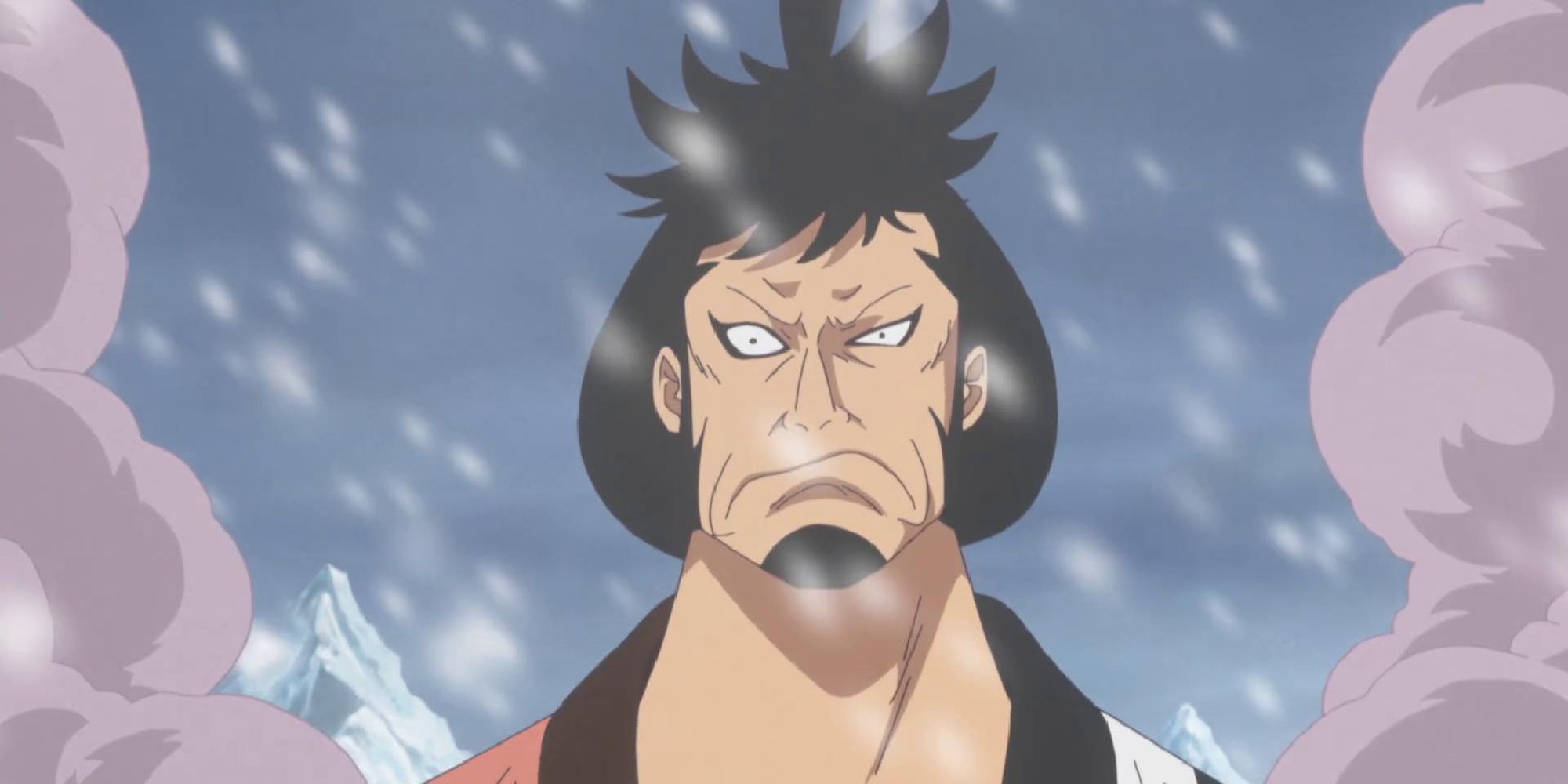 Kinemon looking startled in One Piece.