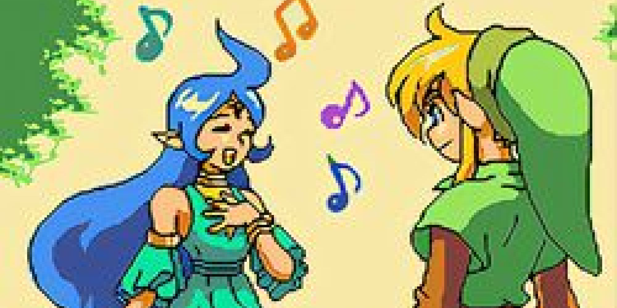 oracle of ages link listening to nayru sing