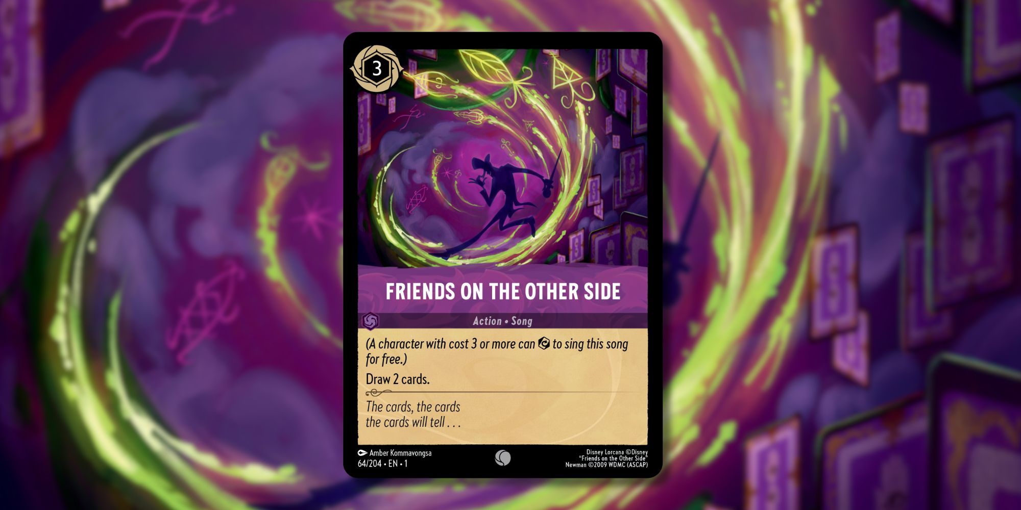 Friends on the other Side Song Card From Disney Lorcana