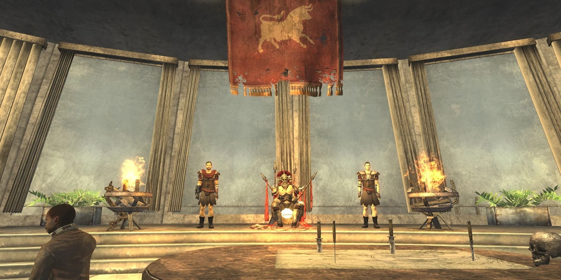 Functional Post Game Ending Mod With Lieutenant Lanius Sitting on Caesar's Throne