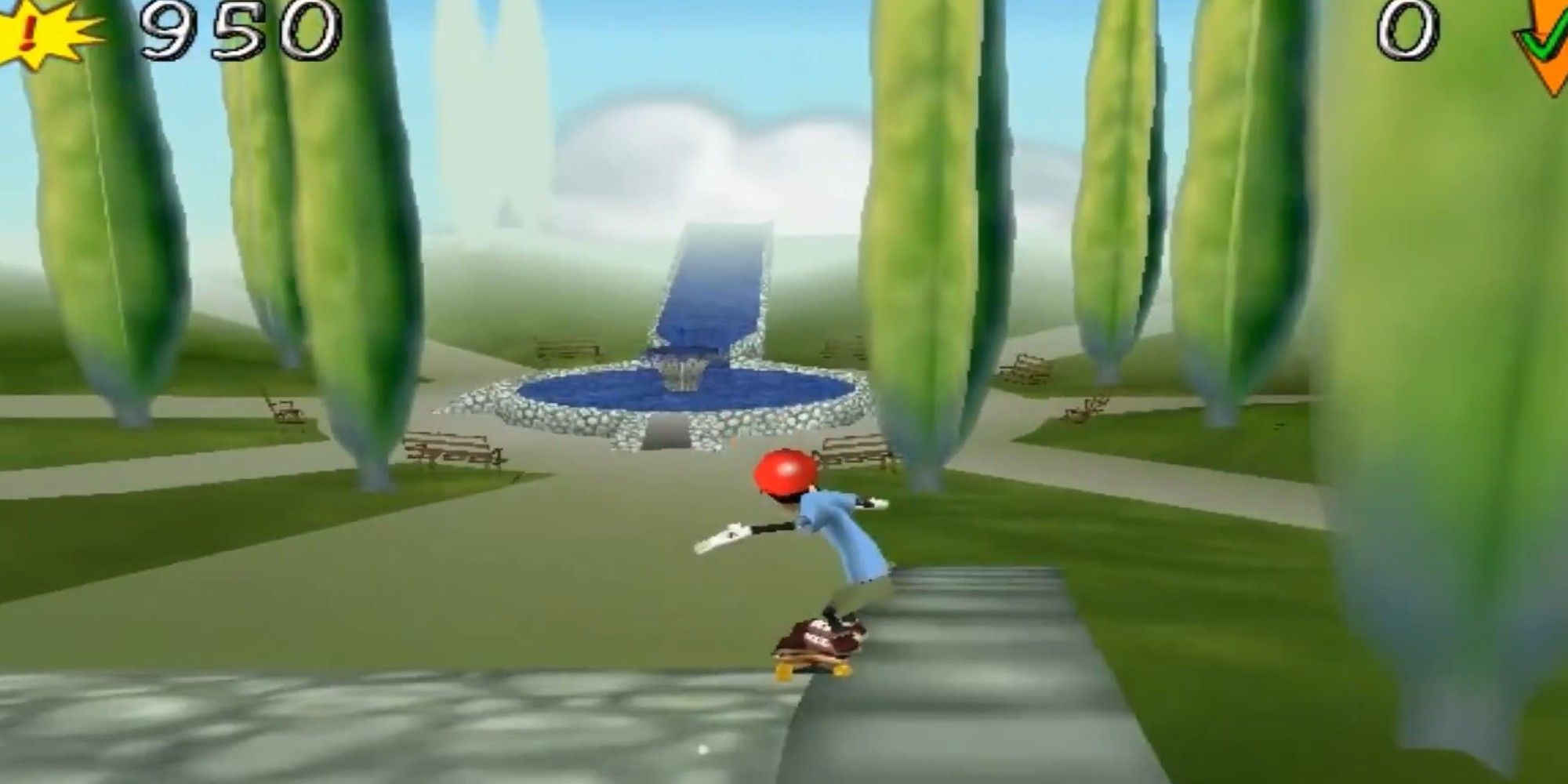 Goofy gets some time on his board in Disney's Extremely Goofy Skateboarding.