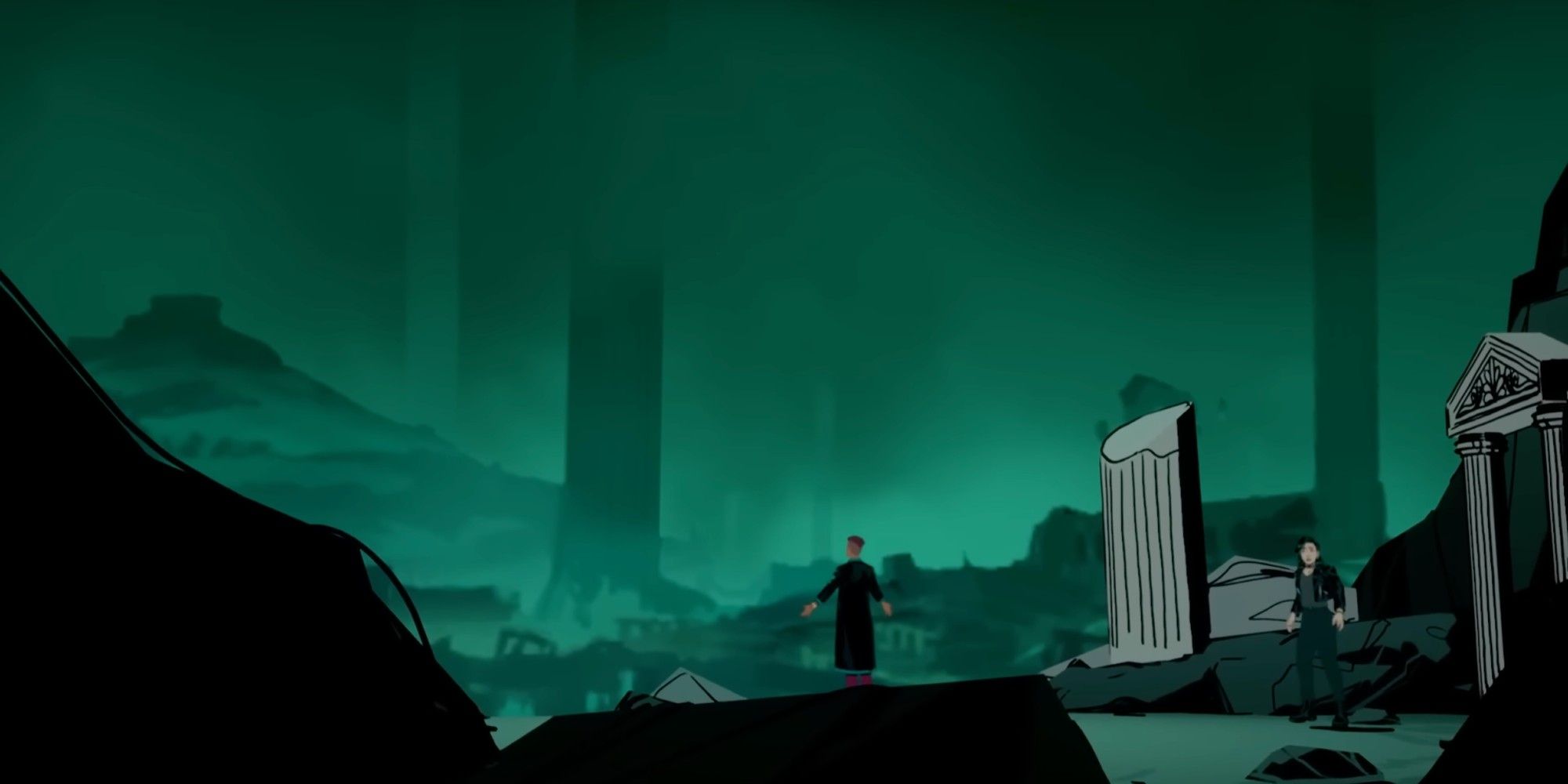 Grace and Persephone arrive in the vast wasteland