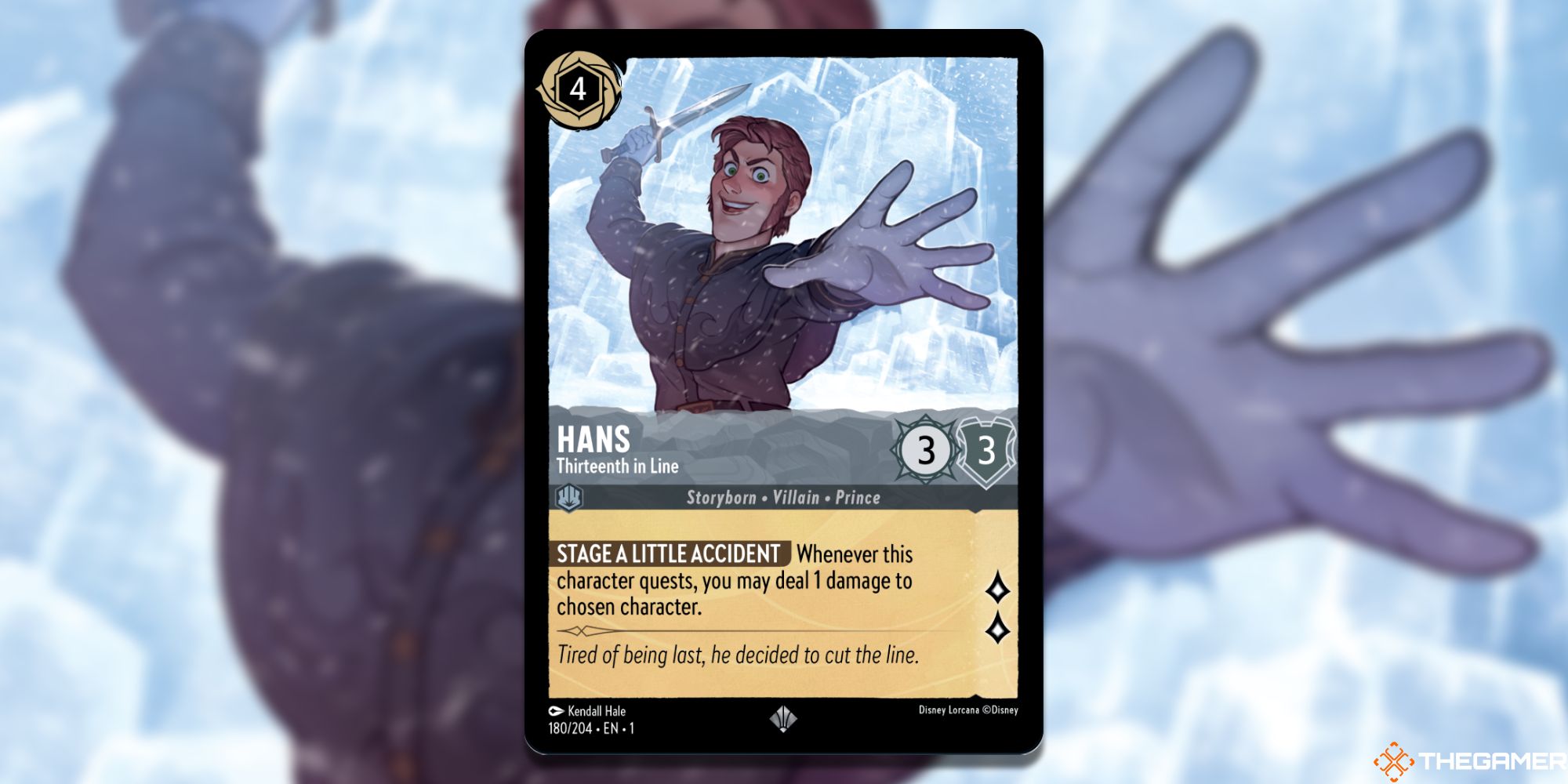 Image of the Han Thirteenth in Line card in Lorcana, with art by Kendall Hale
