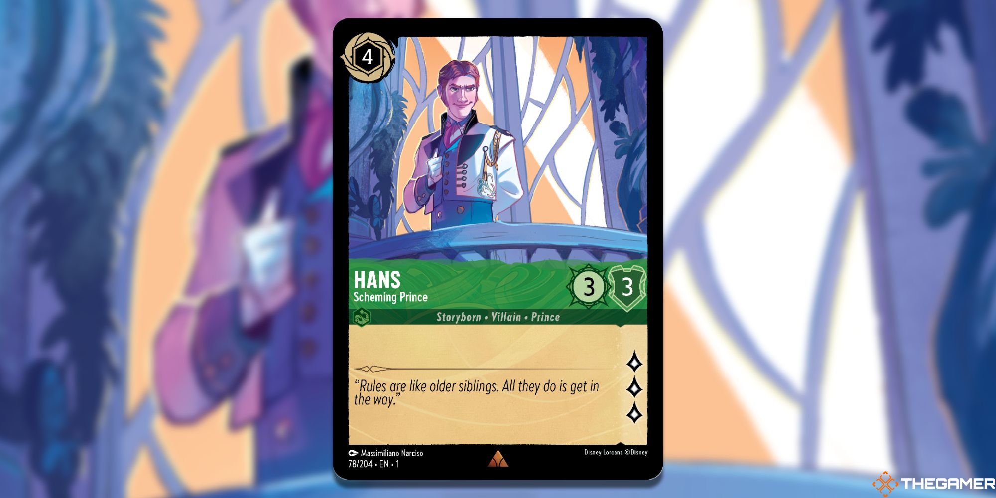 hans scheming prince full card lorcana