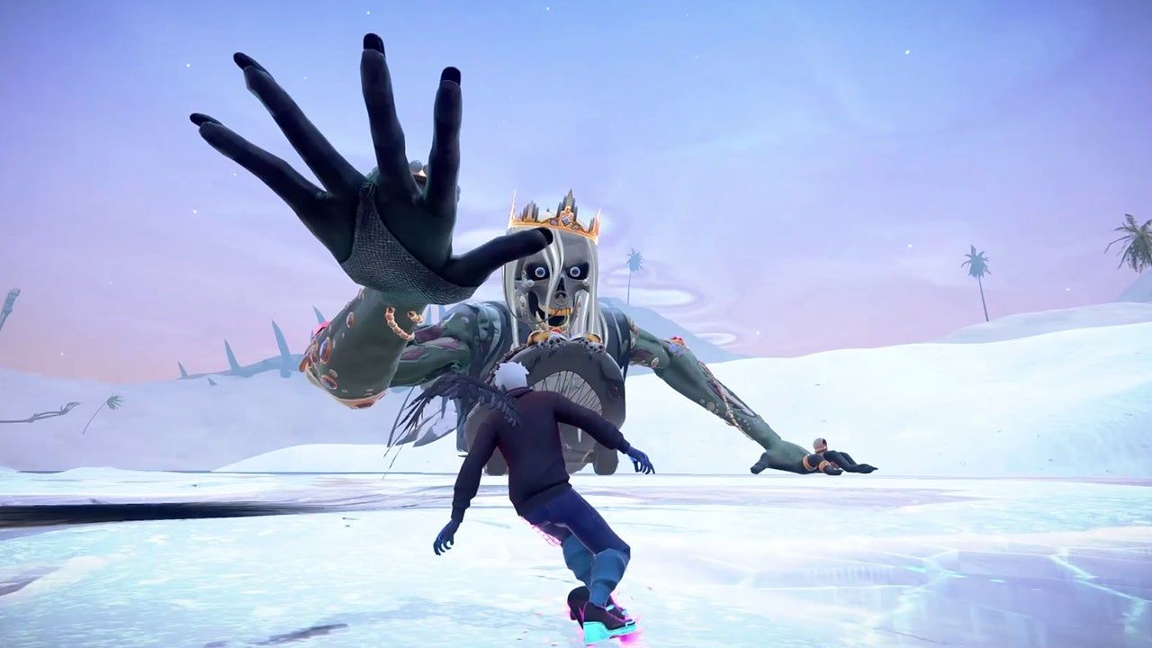 Helskate Anton avoiding demon giant king