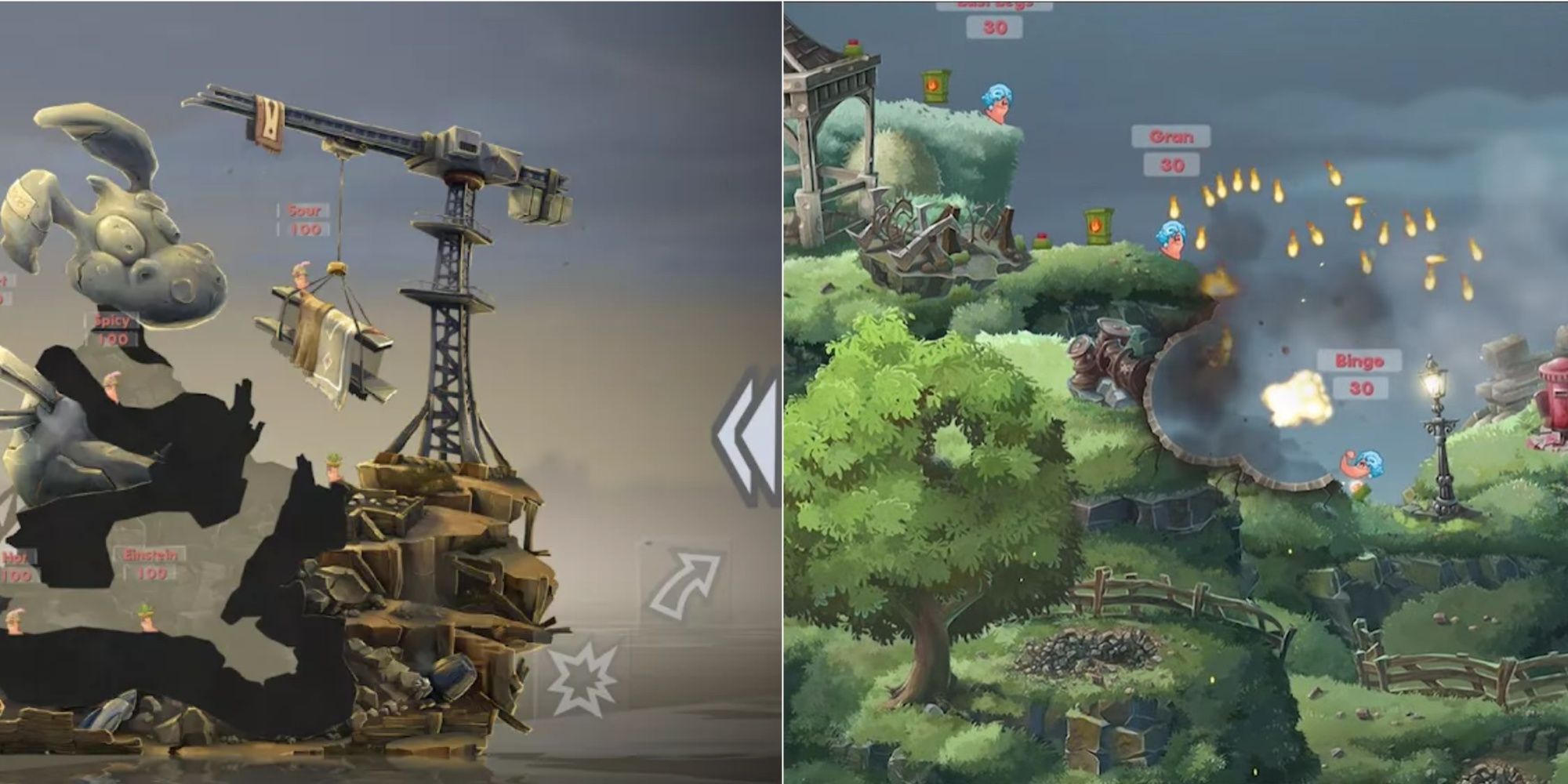 In-game Screenshot of Worms W.M.D Mobilize