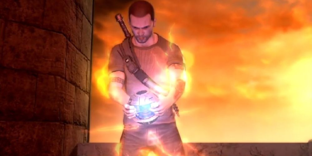 Infamous 2 Cole emitting energy