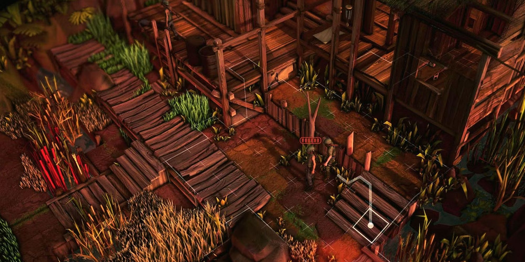 Jagged Alliance Rage Navigating A Wooden Fort