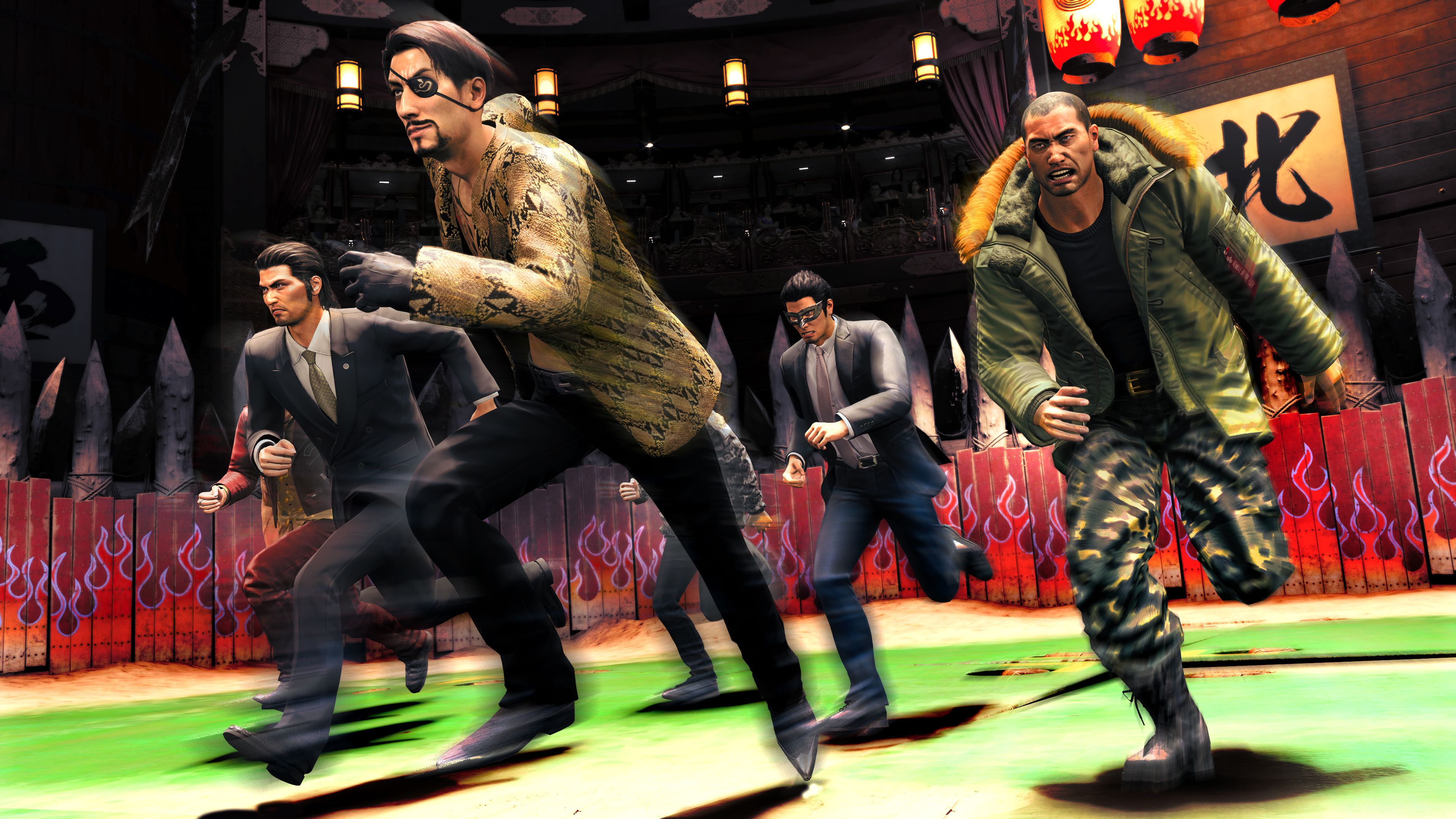 legendary fighter pack for like a dragon gaiden the man who erased his name with other characters from the yakuza series
