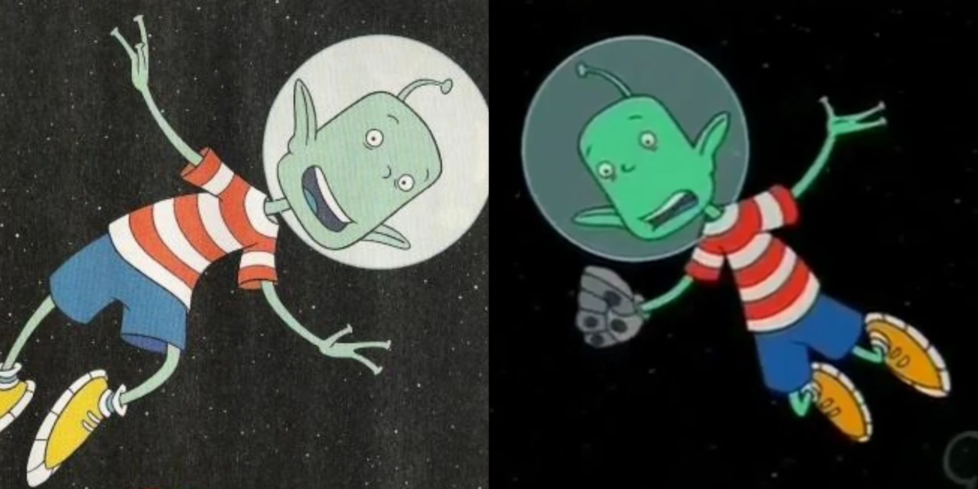lloyd from lloyd in space floating in space