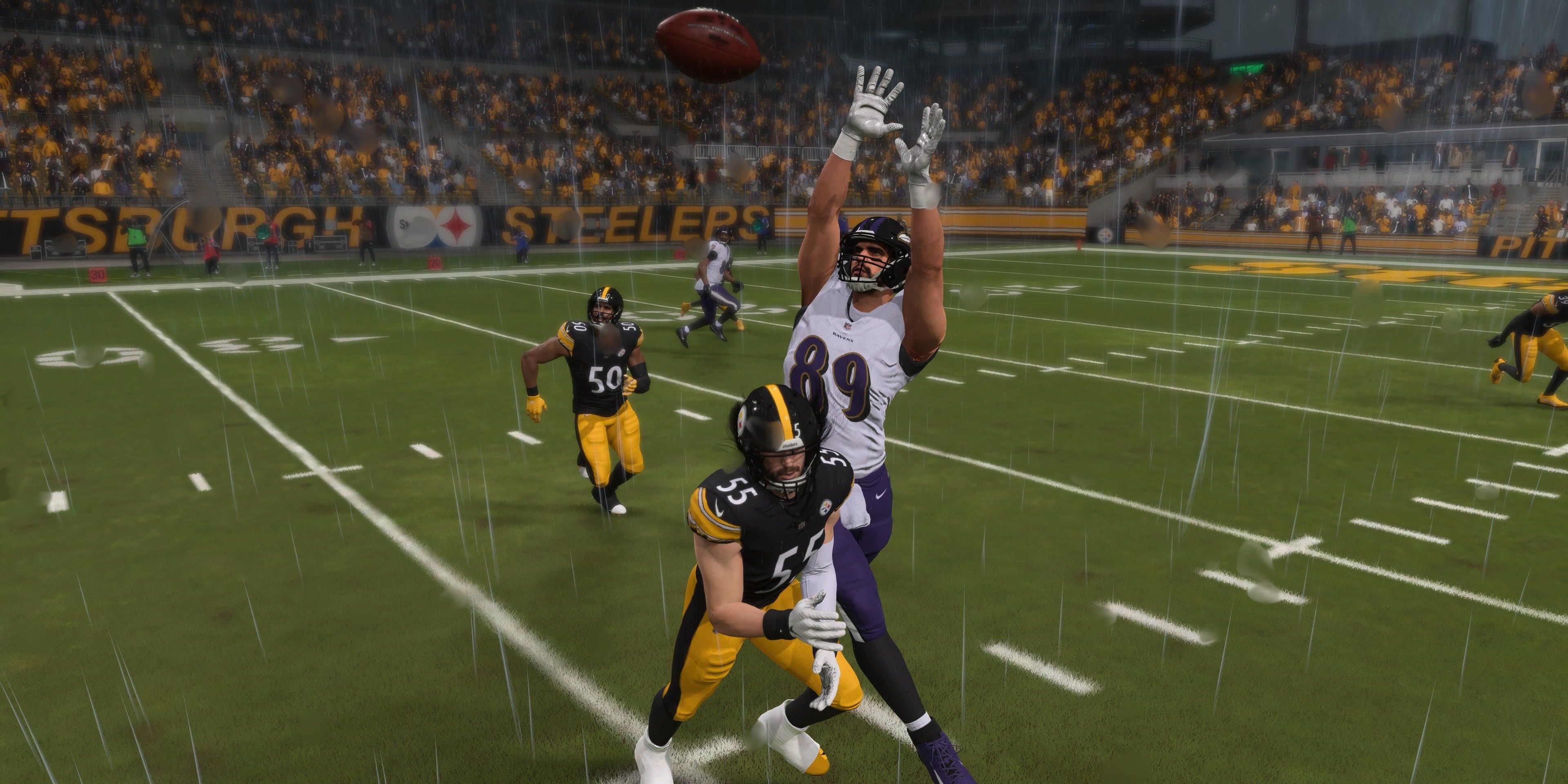 Mark Andrews jumping for a catch