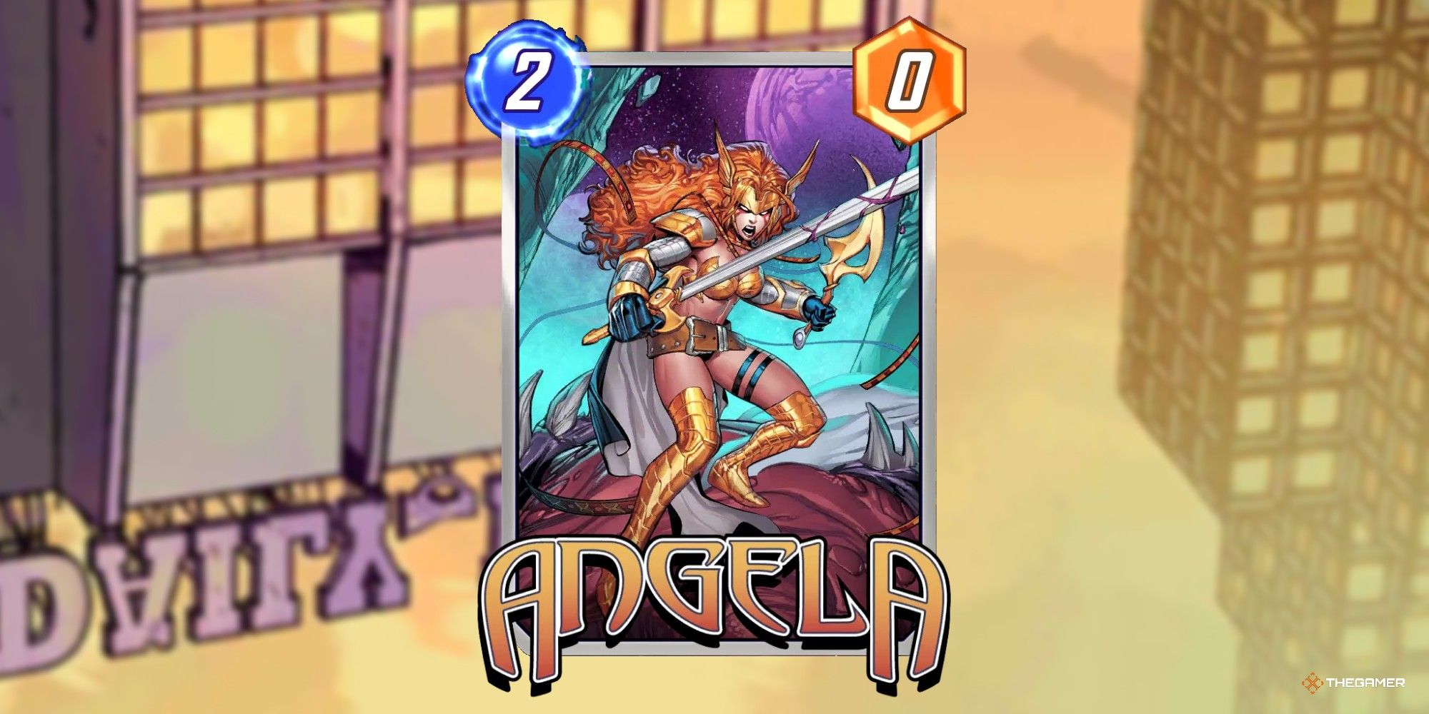 Angela Card in Marvel Snap.