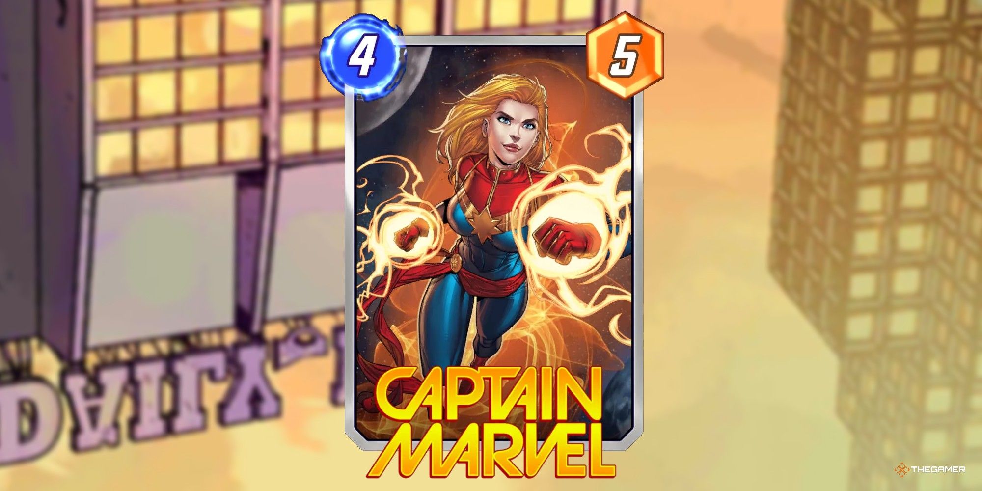Captain Marvel Card in Marvel Snap.