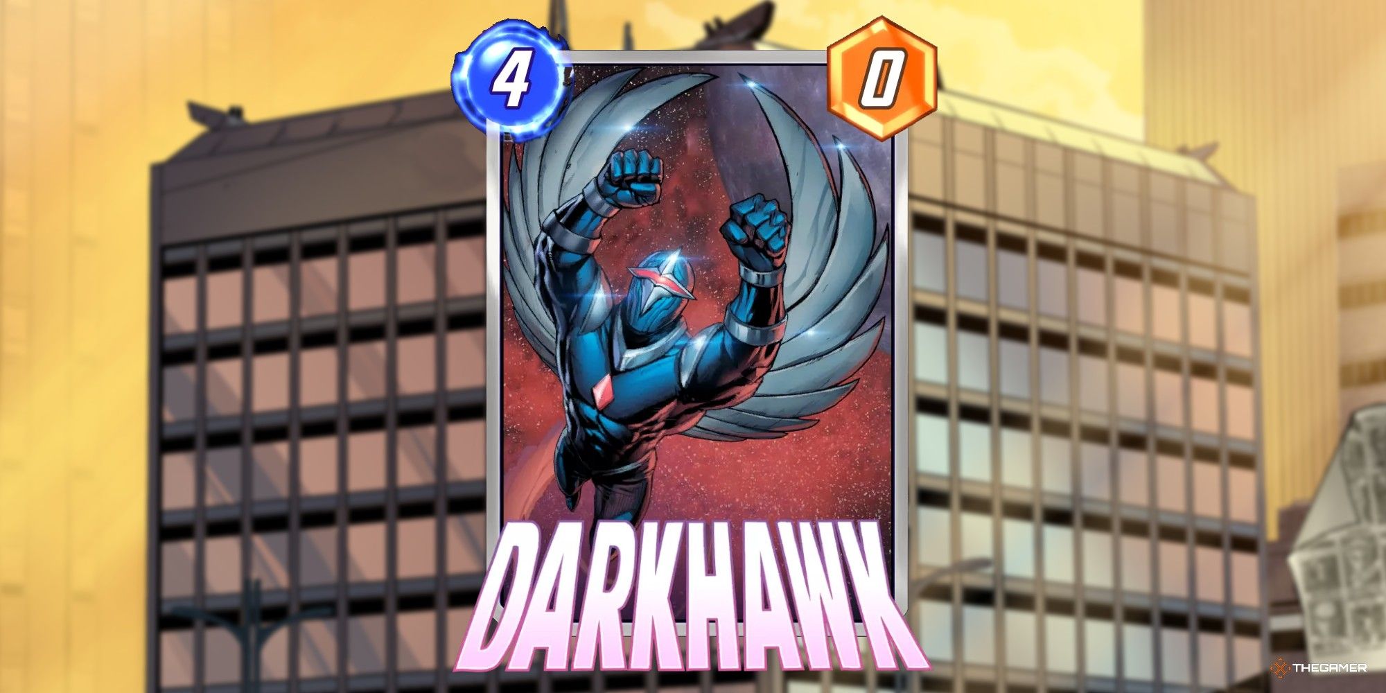 Darkhawk card art in Marvel Snap.