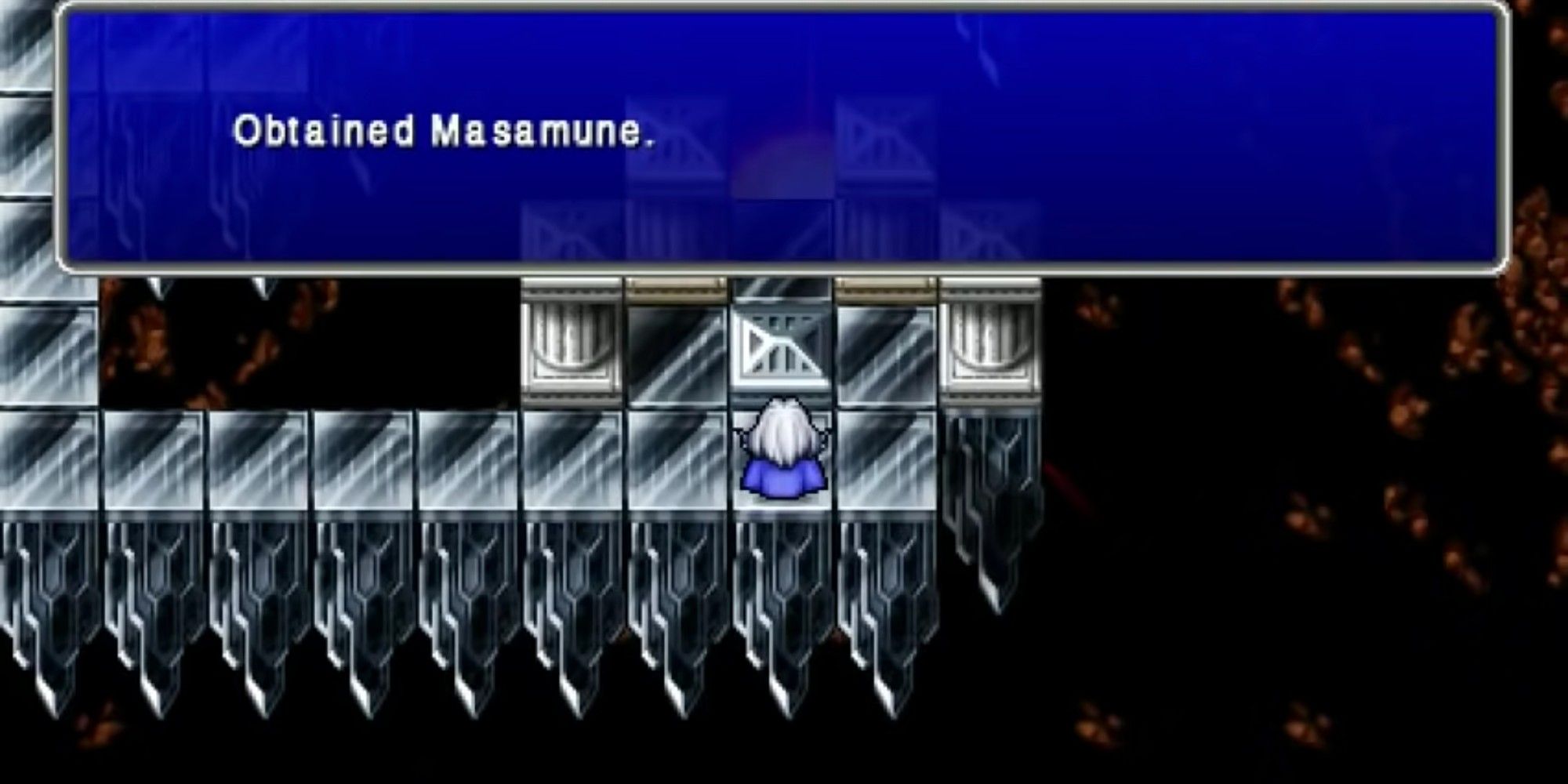 You recieve Masamune from a chest formerly hidden by the boss Ogopogo
