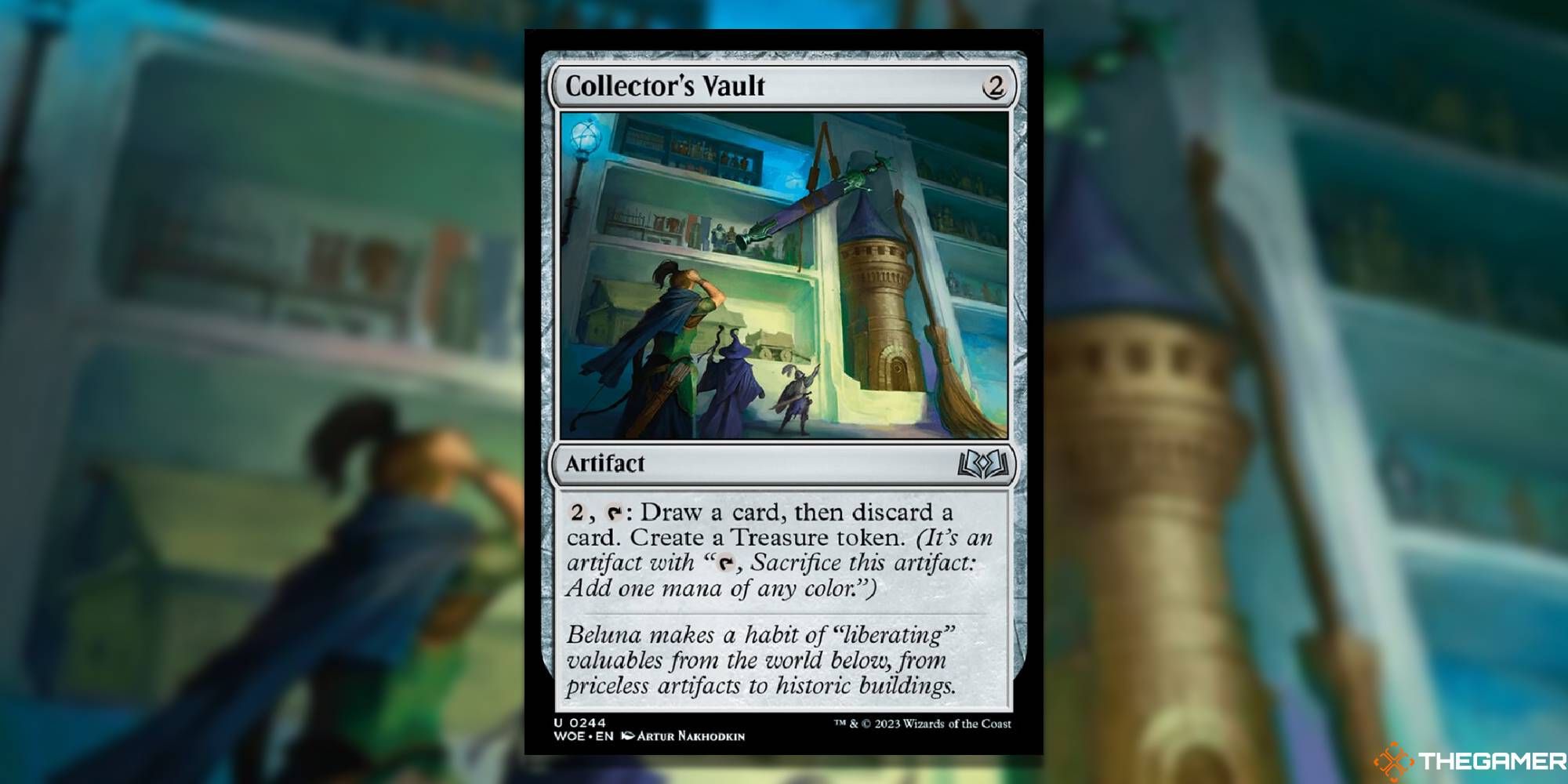 MTG Collector's Vault card and art background