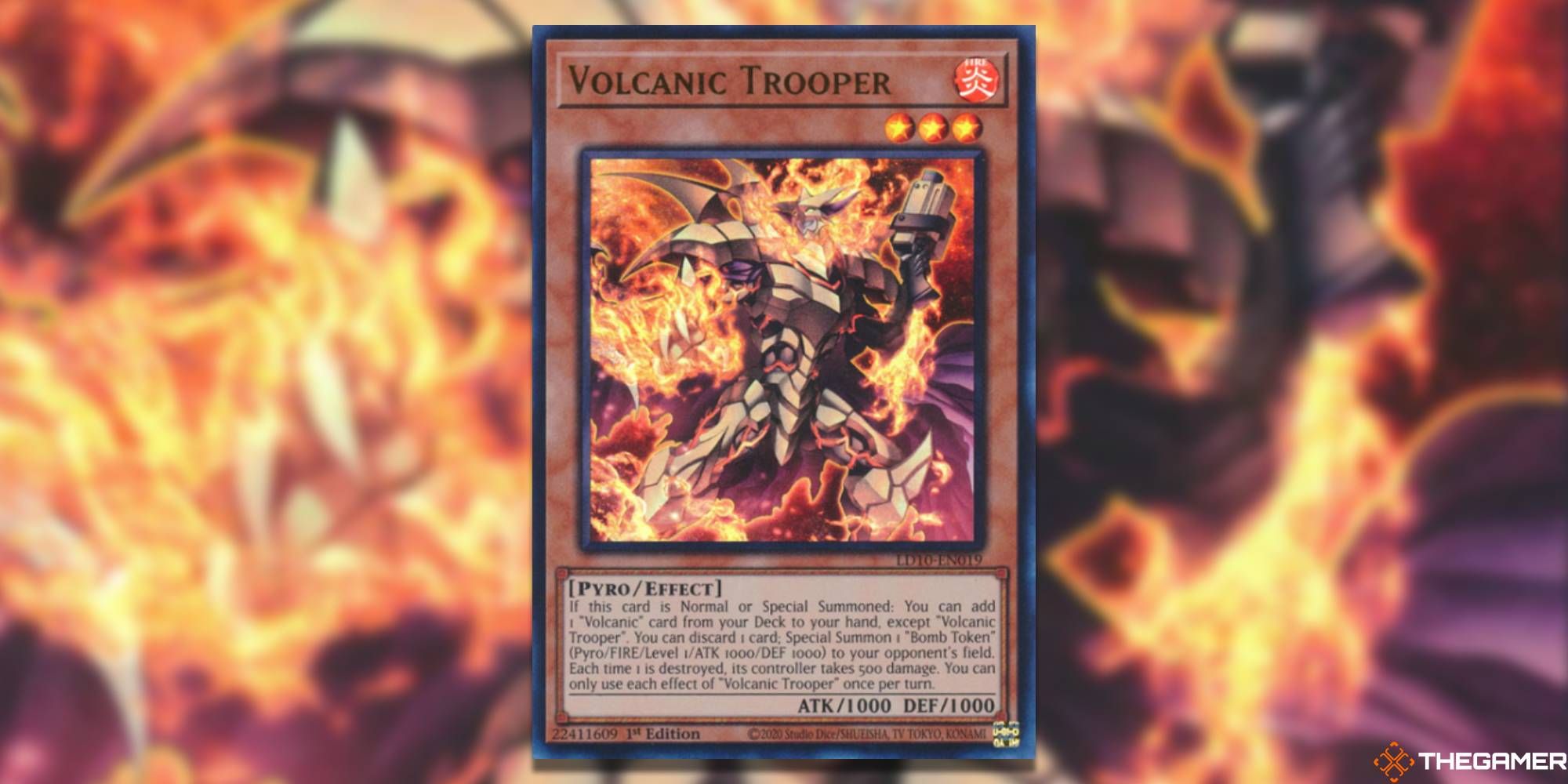 Yu-Gi-Oh! Legendary Duelists Soulburning Volcano Card: Volcanic Trooper