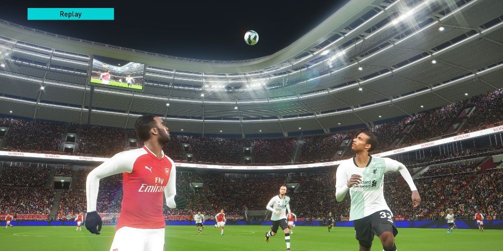 Opposing players trying to intercept the ball