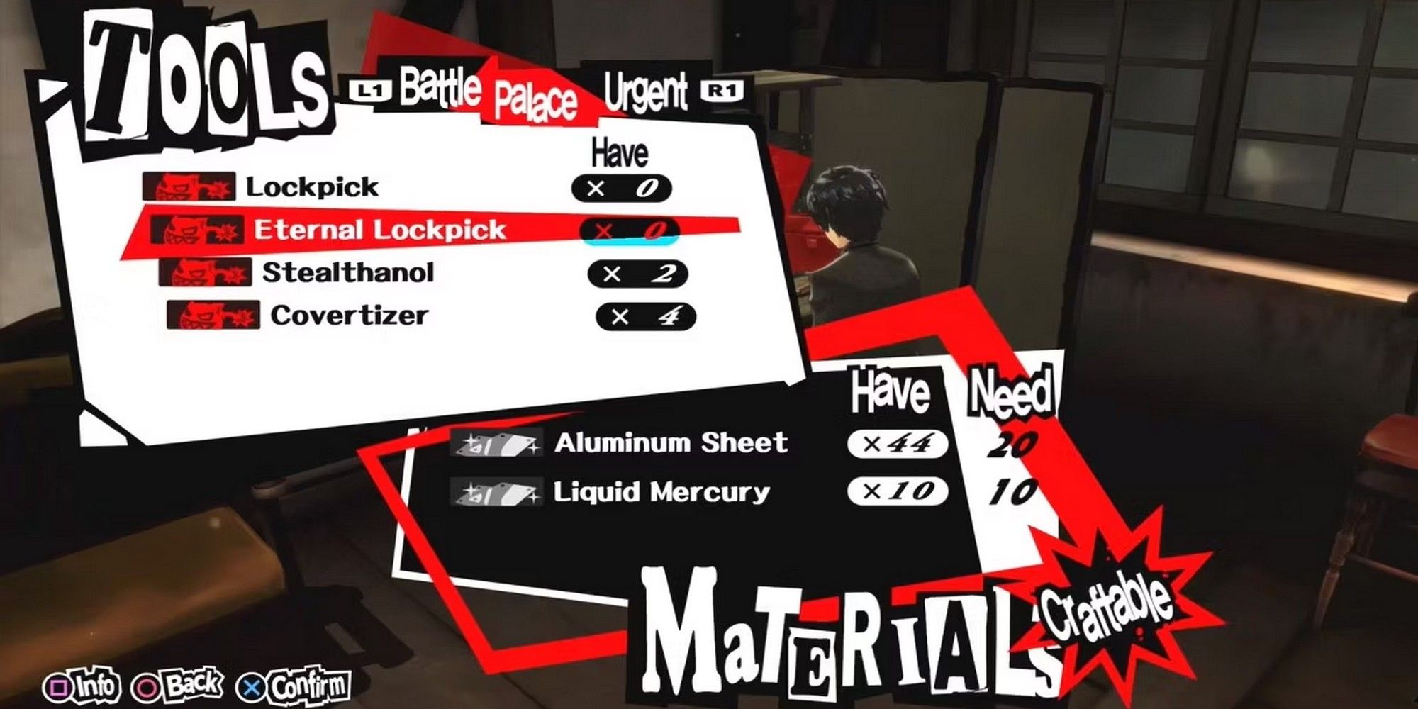 persona 5 royal joker making an eternal lockpick how to make money