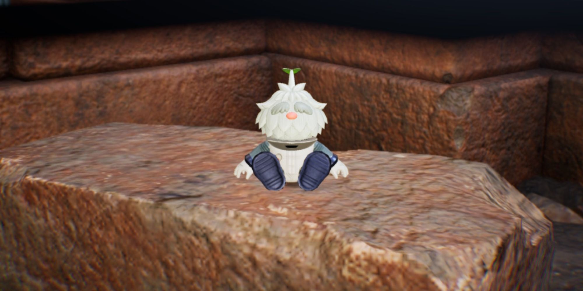 The Sage Leaf sits on a rock in a cave, ready to set you off on a Dandori Challenge.
