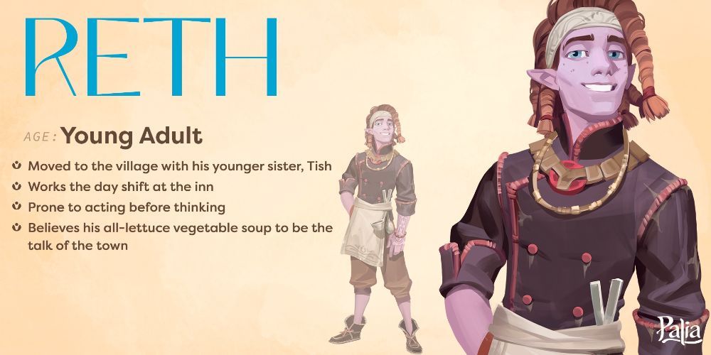 Reth character information screen