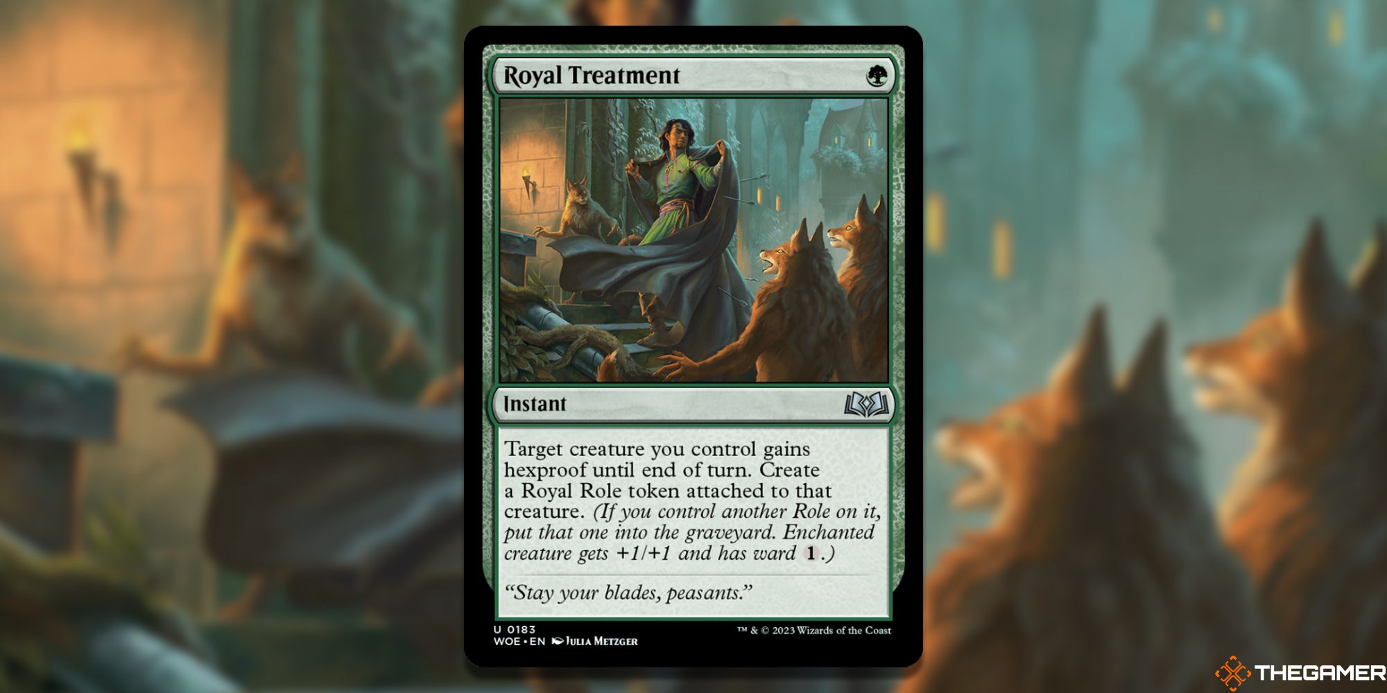 Image of the Royal Treatment card in Magic: The Gathering, with art by Julia Metzger-1