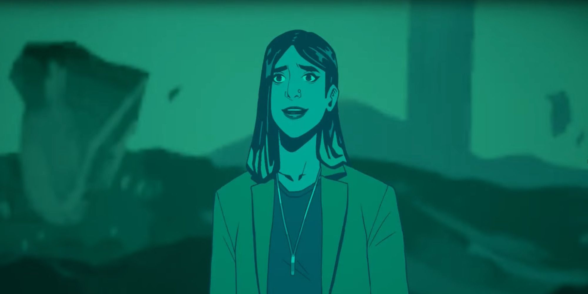 Freddie as a shade in the Underworld from Stray Gods: The Roleplaying Musical