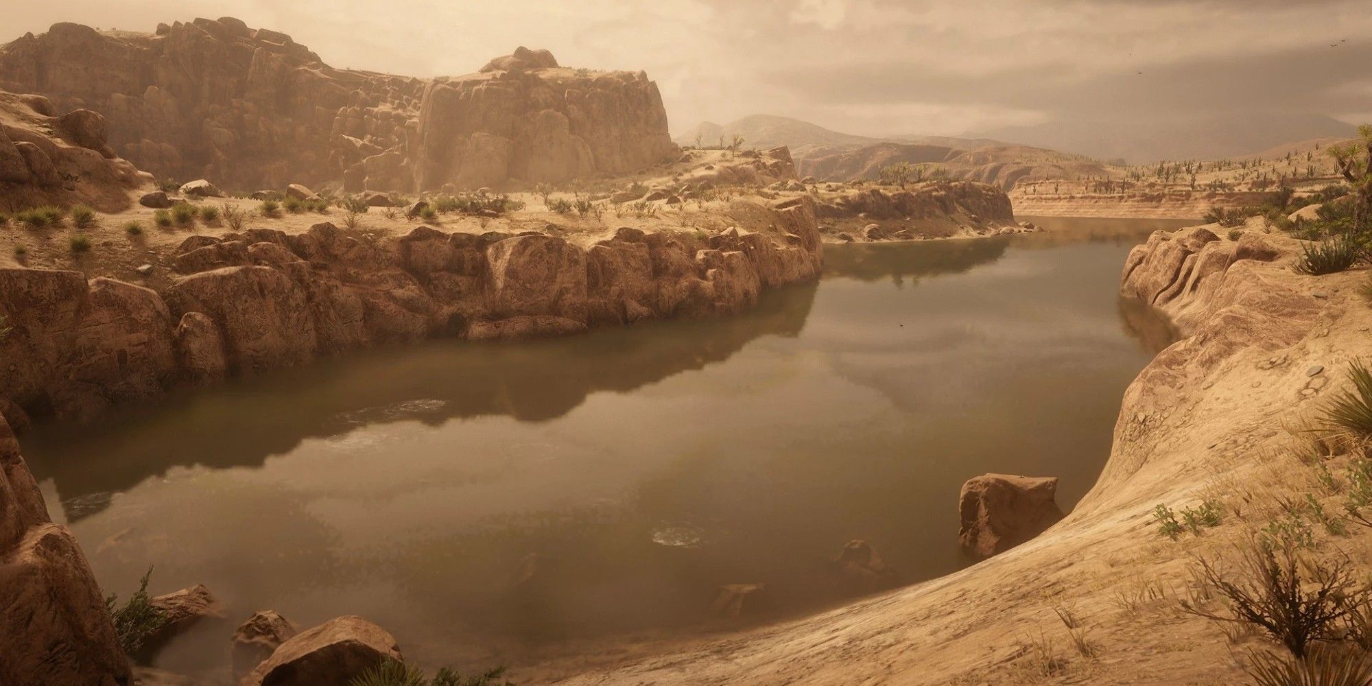 Sea of Coronado surrounded by rock and with only one entrance