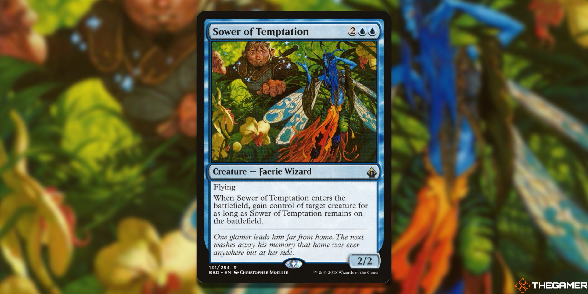 Image of the Sower of Temptation card in Magic: The Gathering, with art by Christopher Moeller