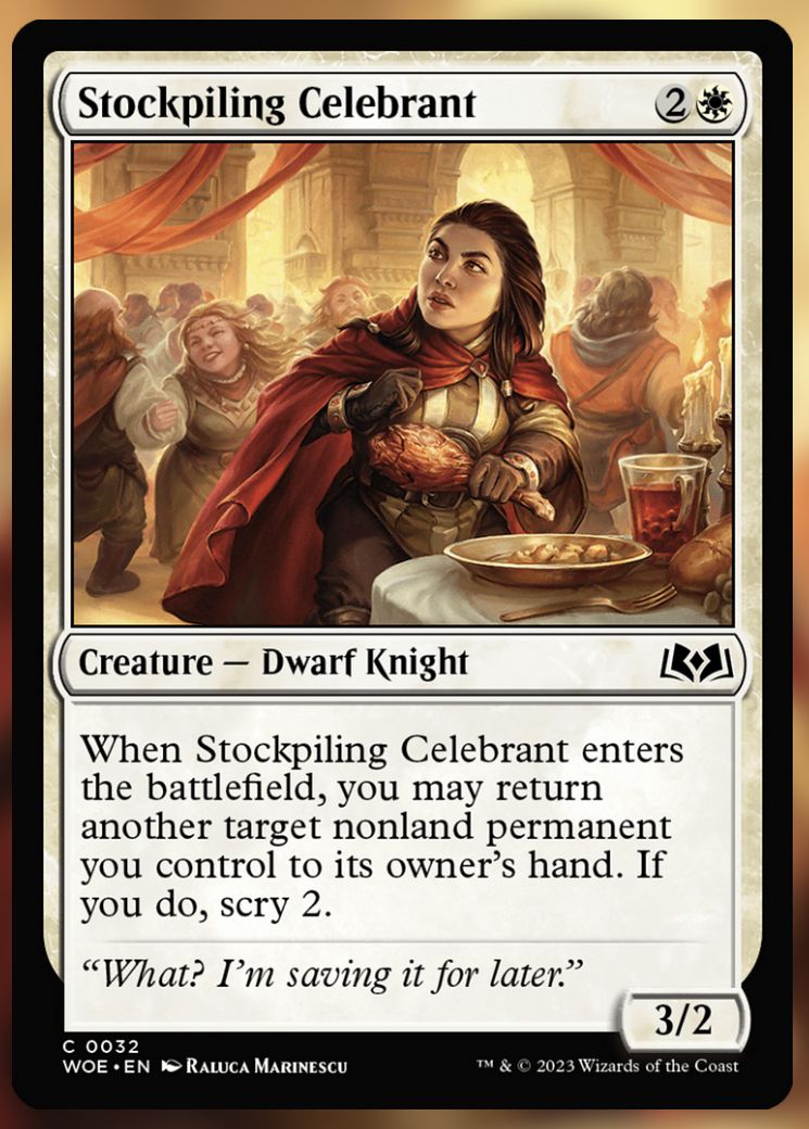 Stockpiling Celebrant