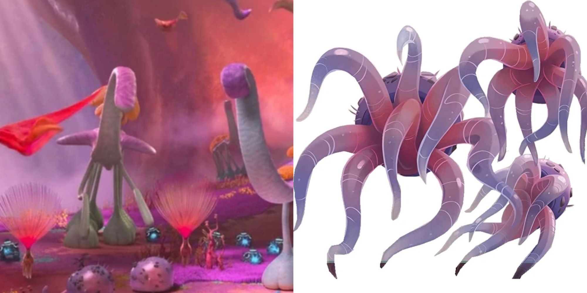 the creatures of avolonia and the reapers from strange world