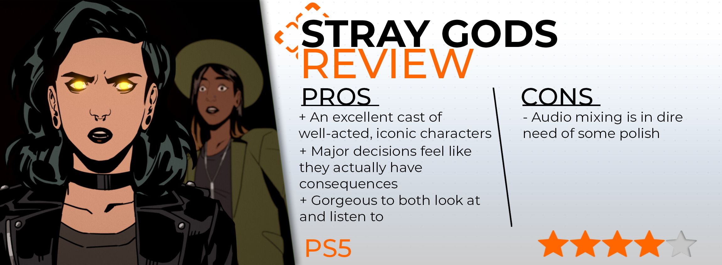 Stray Gods review card