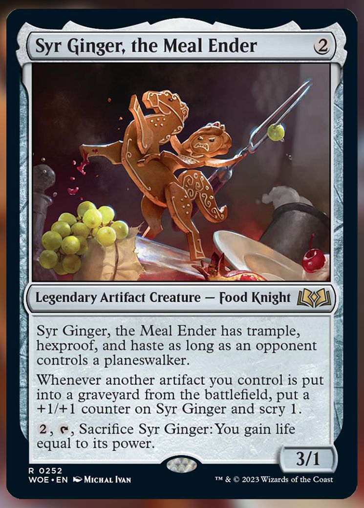 Syr Ginger, the Meal Ender