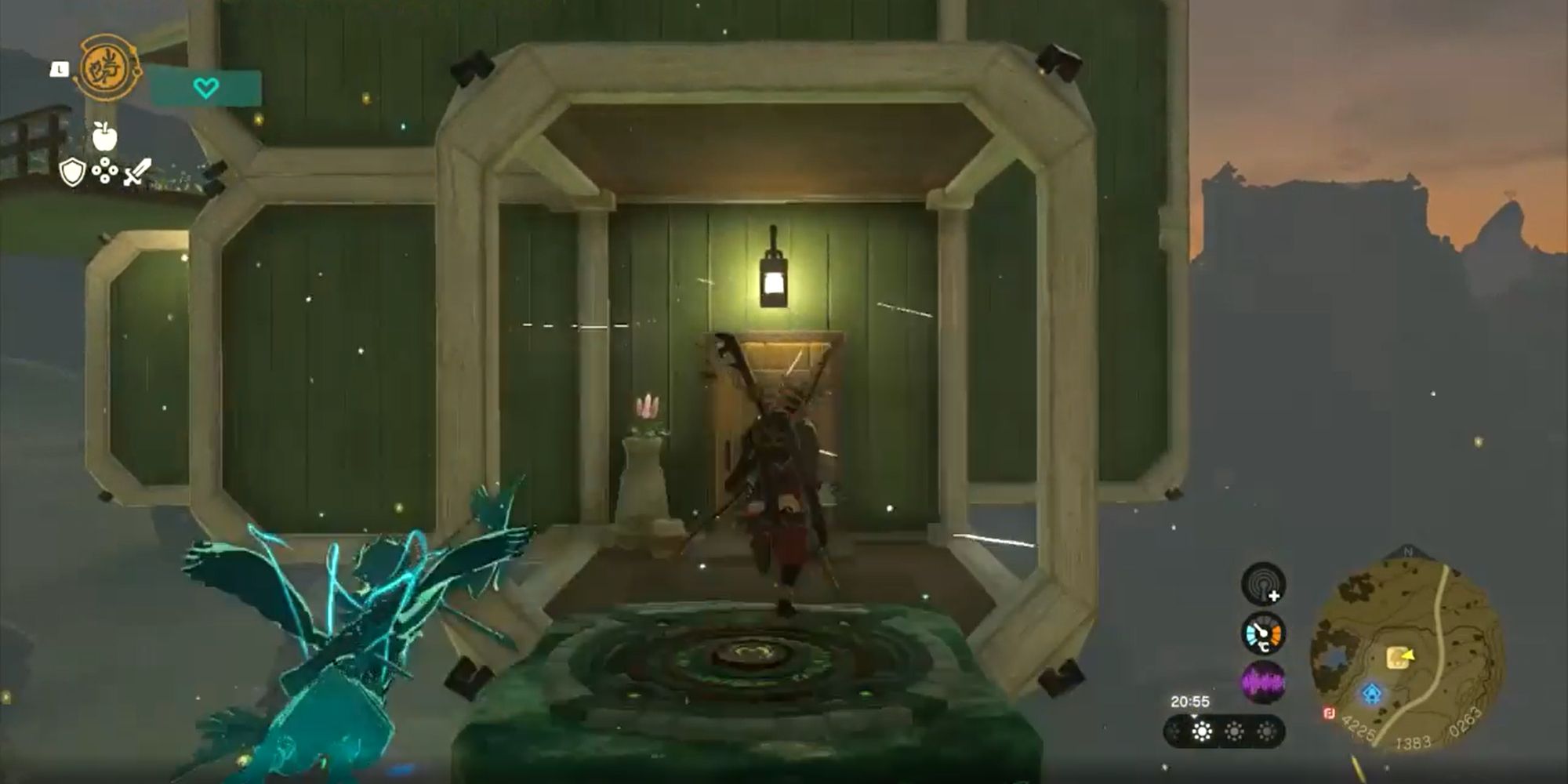 Tears of the Kingdom - Link walking into a floating house