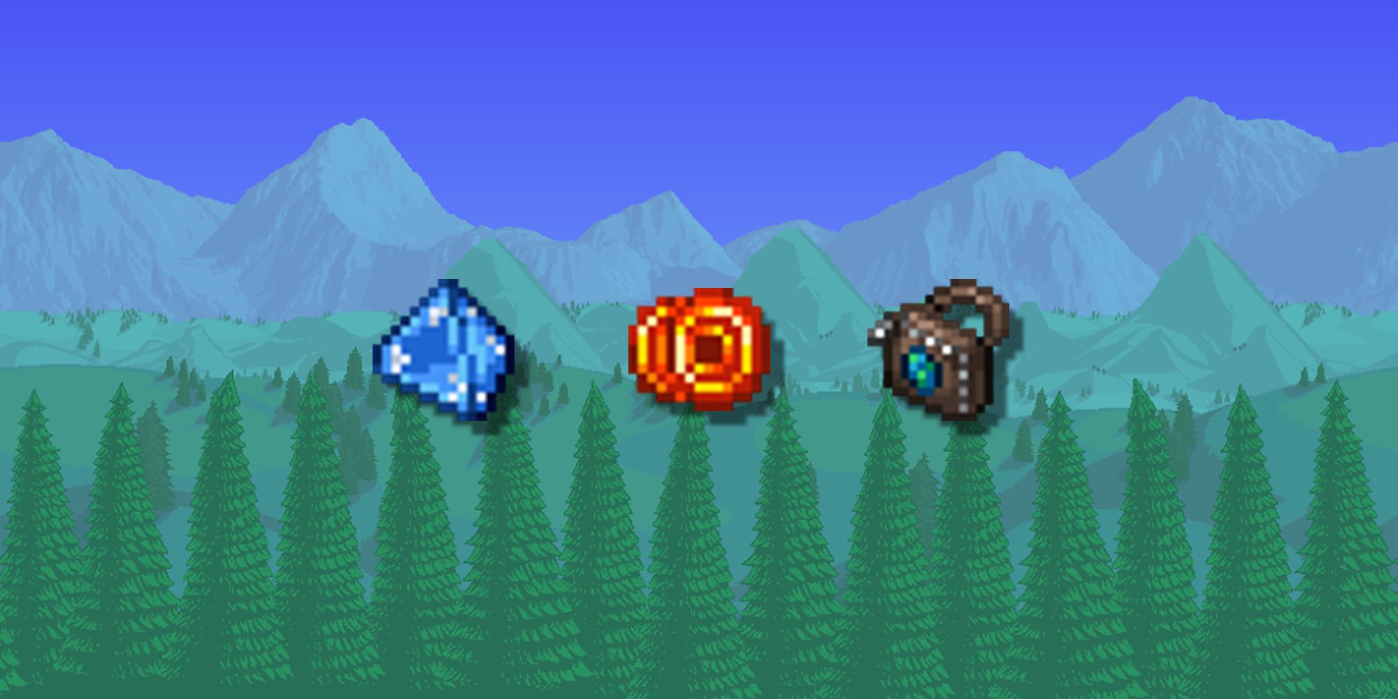 terraria melee yoyo user items (counterweight, hel-fire, and yoyo bag)