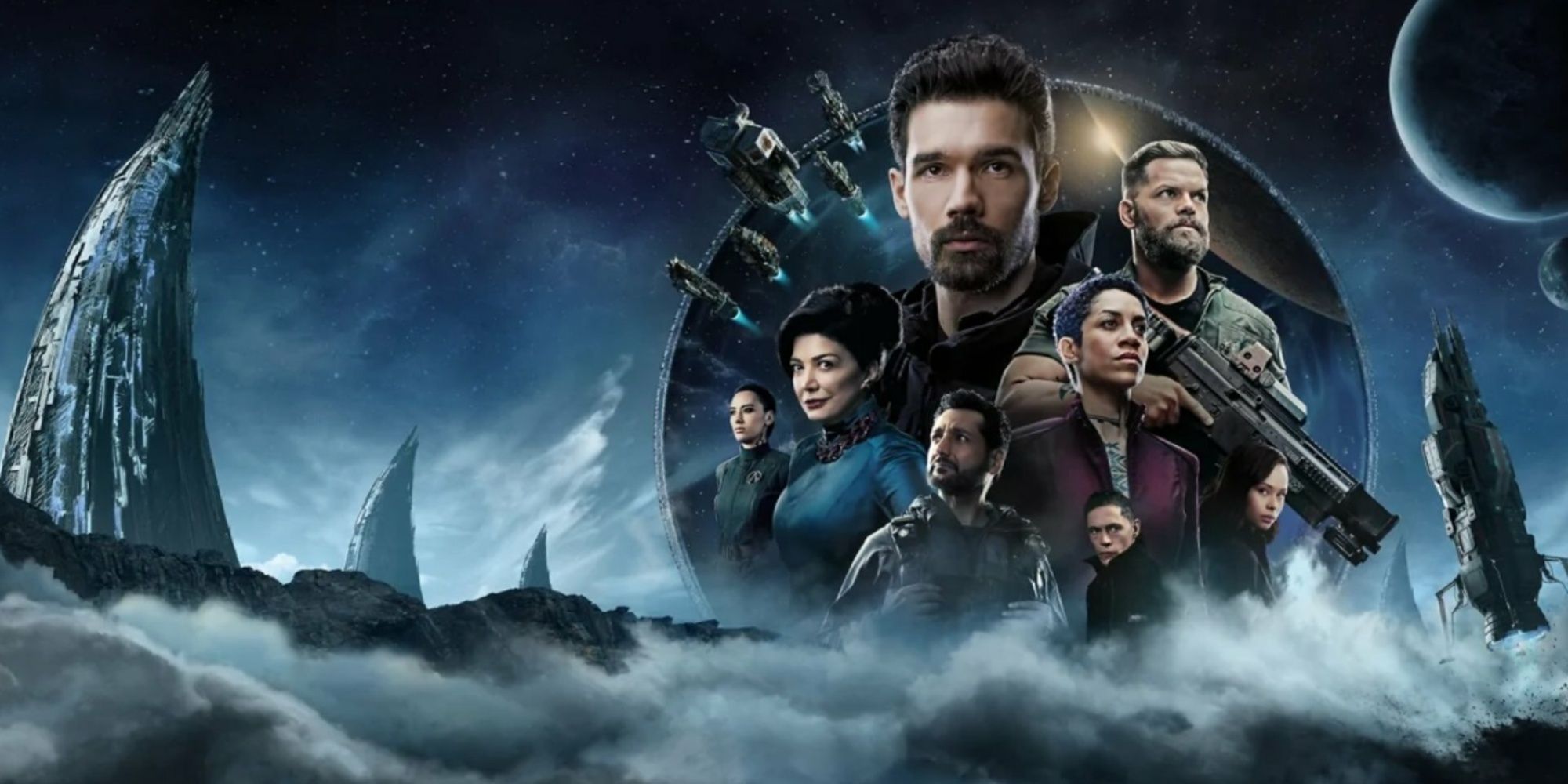 Artwork promoting the fourth season of The Expanse