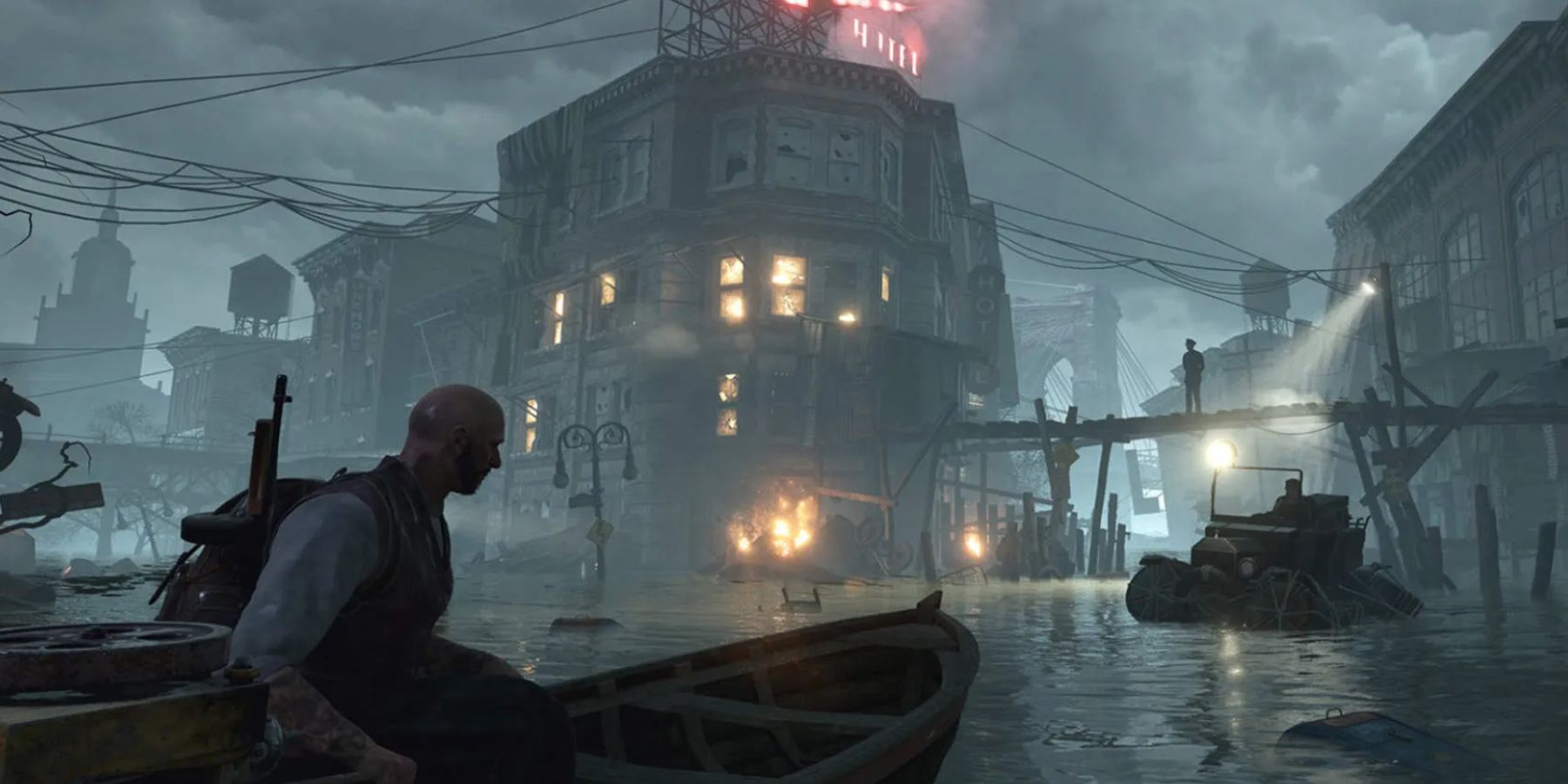 The Sinking City - exploring on the boat