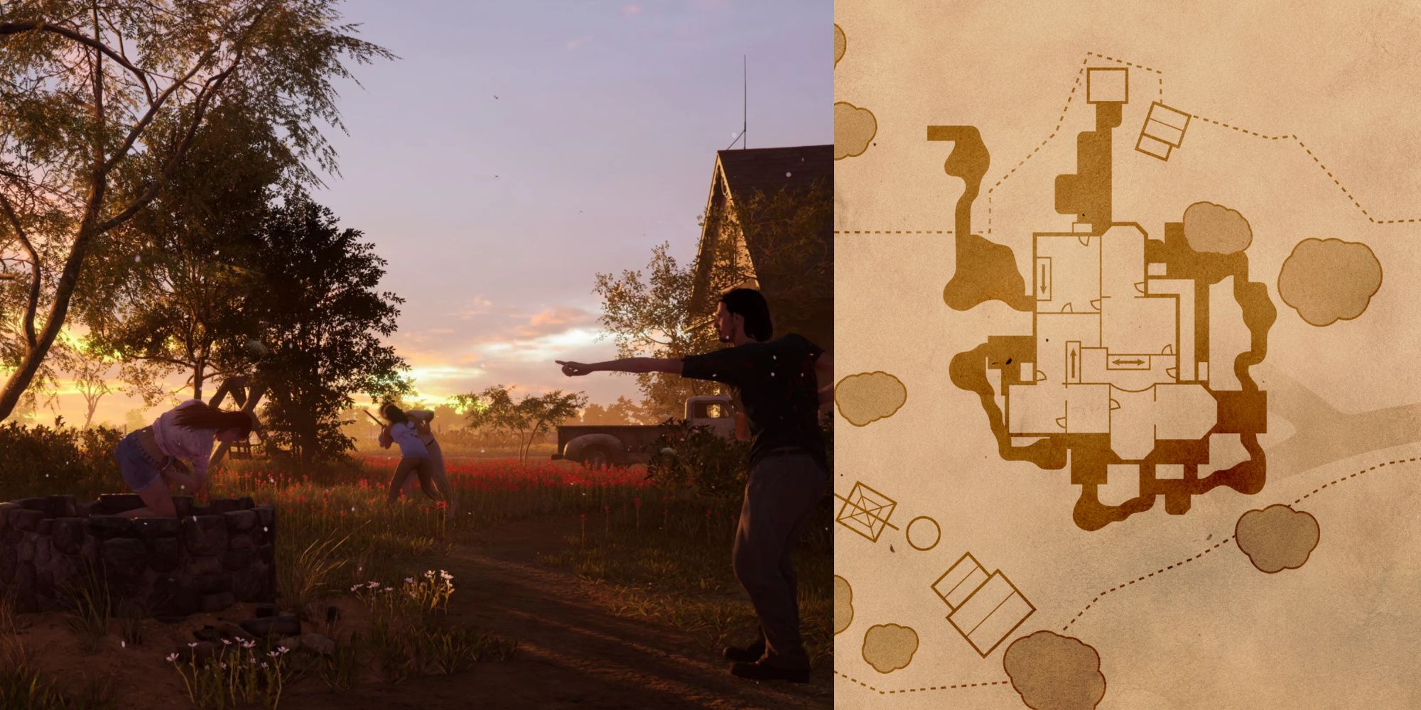 An image from The Texas Chainsaw Massacre of the Family House Map
