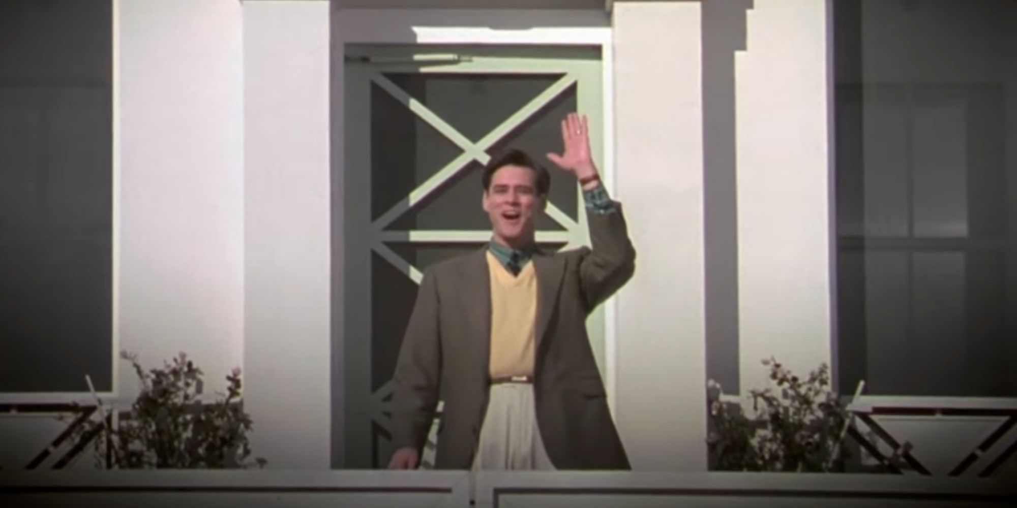 Truman waves in The Truman Show