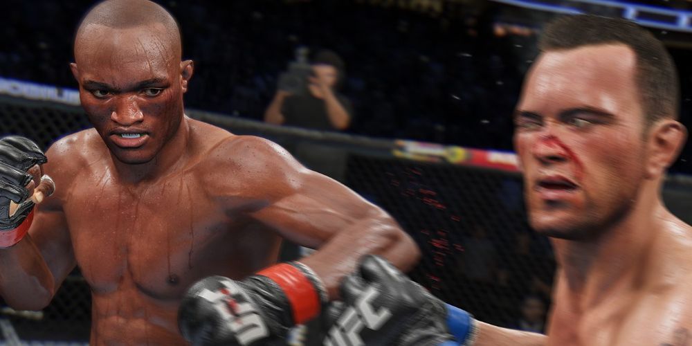 UFC 4 Usman beating Colby