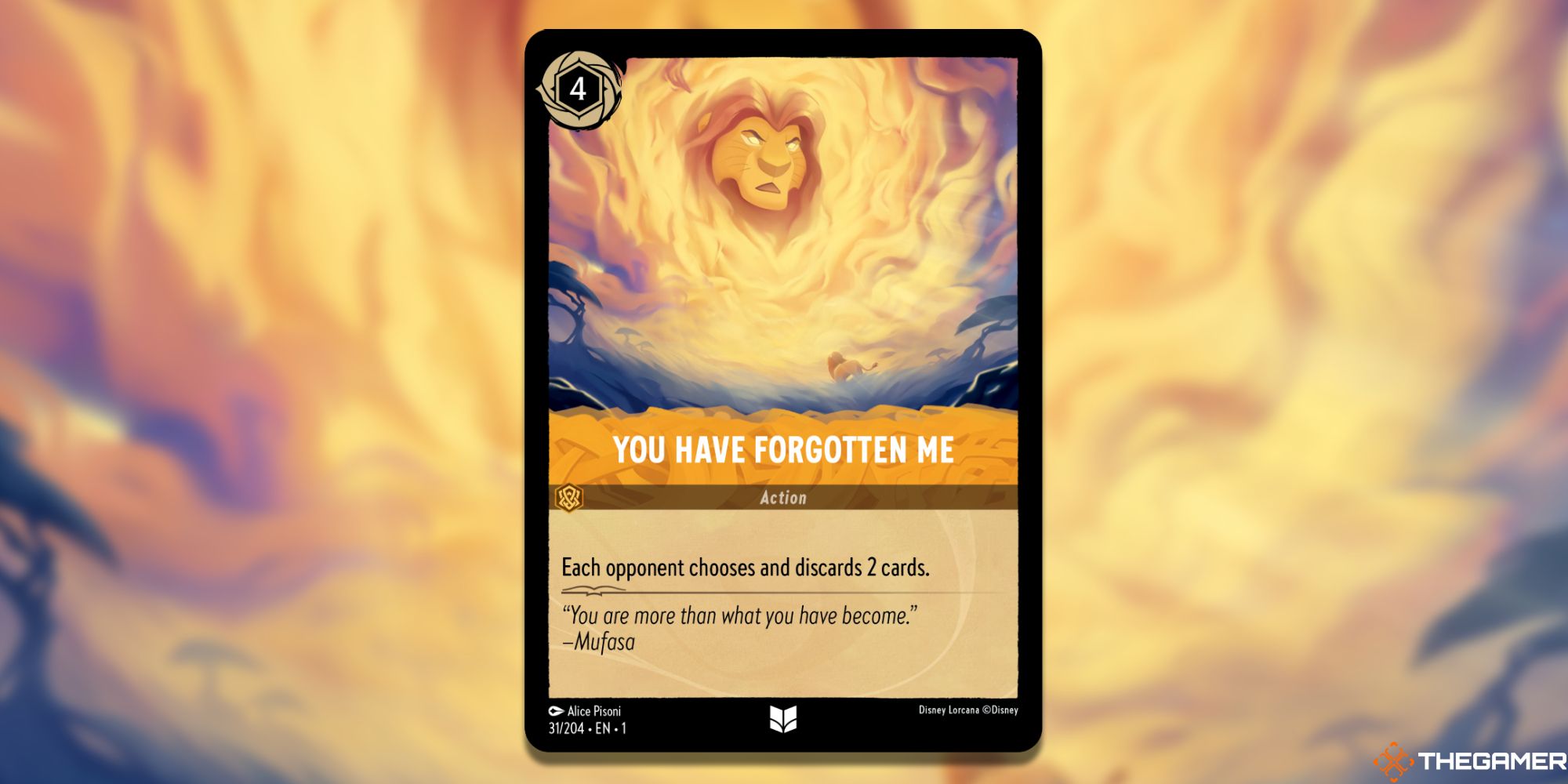 Image of the You Have Forgotten Me card in Lorcana, with art by Alice Pisoni