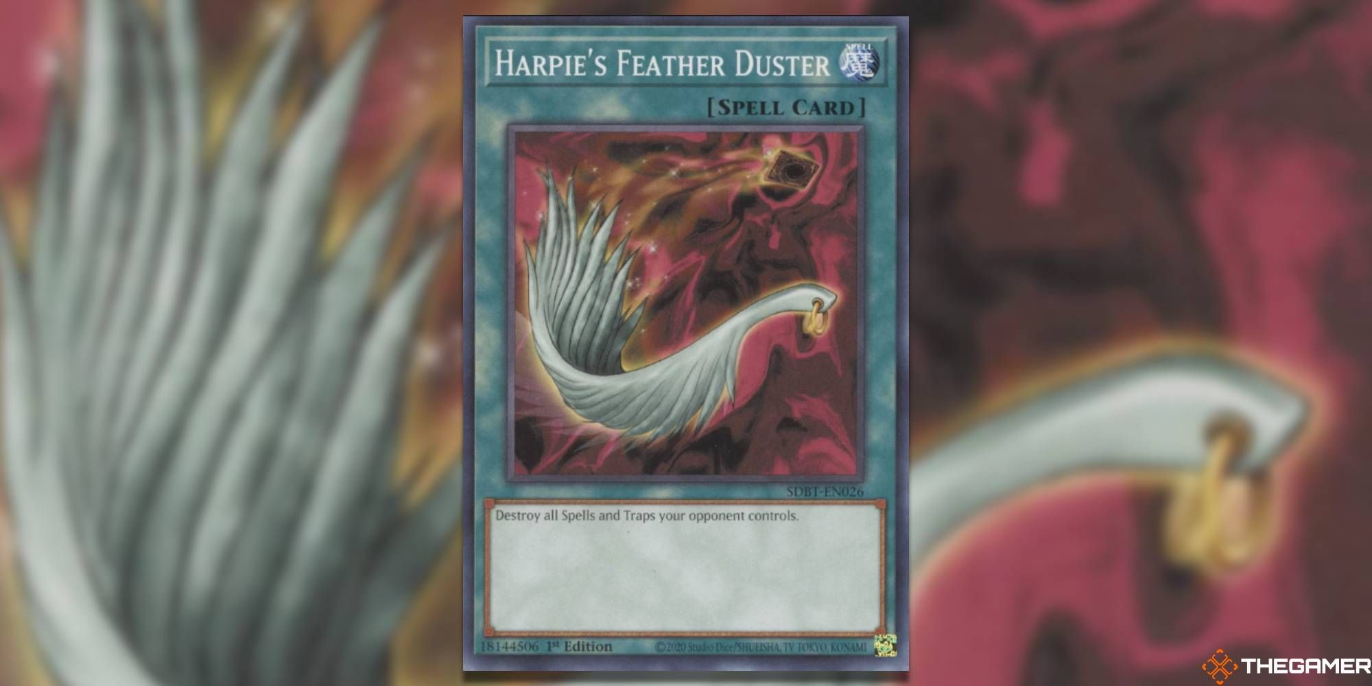harpies feather duster spell card from yugioh